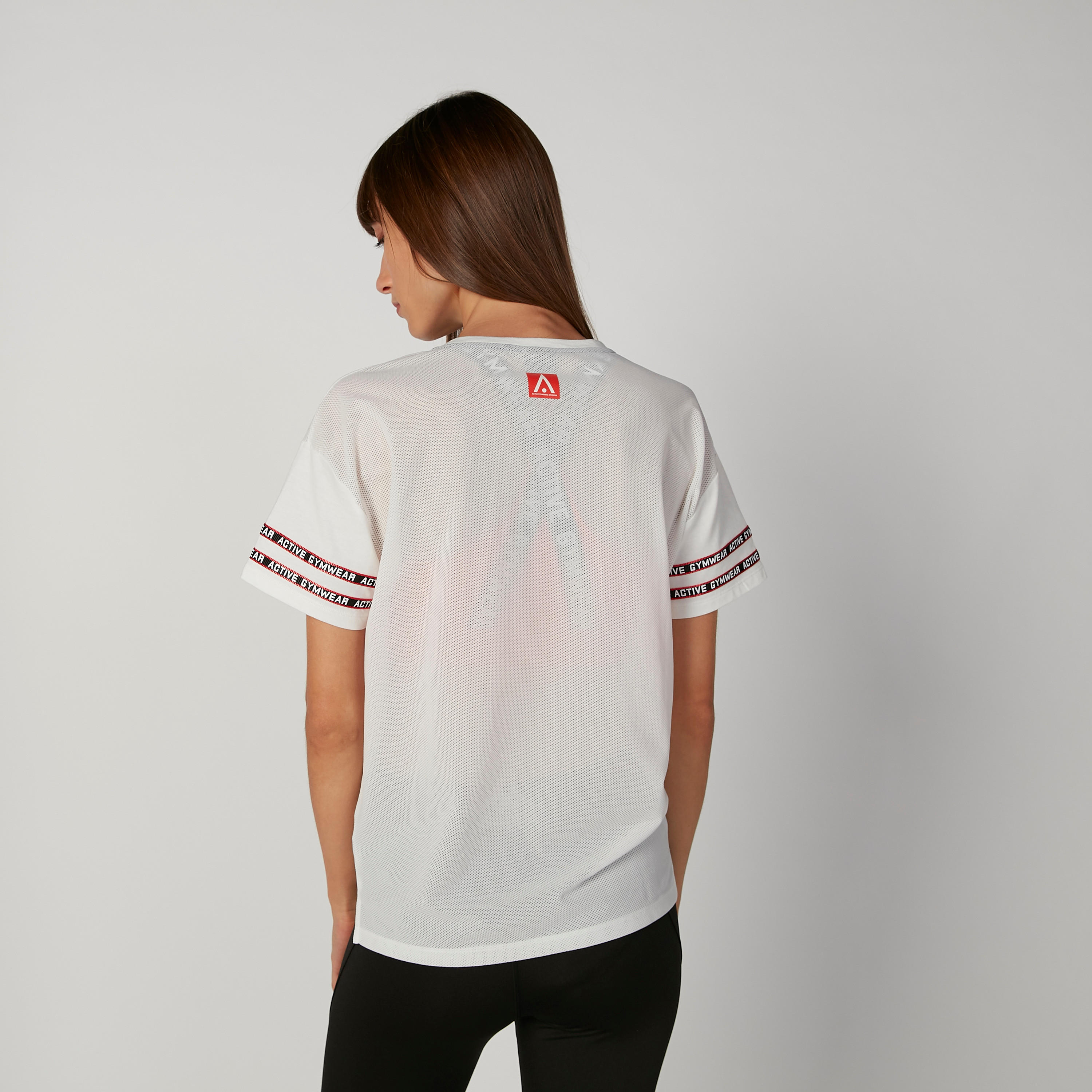 Printed T-shirt with Round Neck and Short Sleeves-women-clothing-sportswearandactivewear-tshirtsandvests-image-2