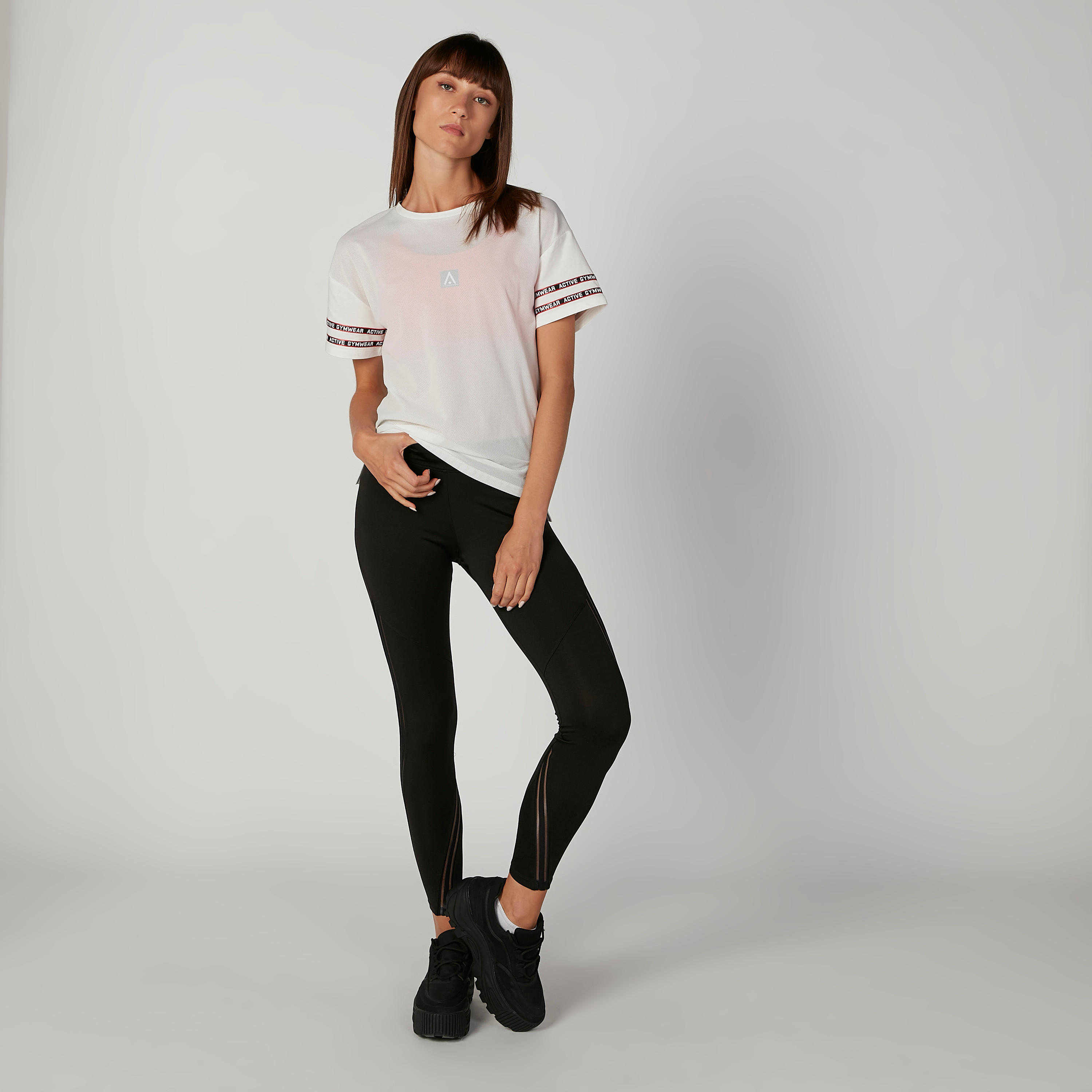 Printed T-shirt with Round Neck and Short Sleeves-women-clothing-sportswearandactivewear-tshirtsandvests-image-3
