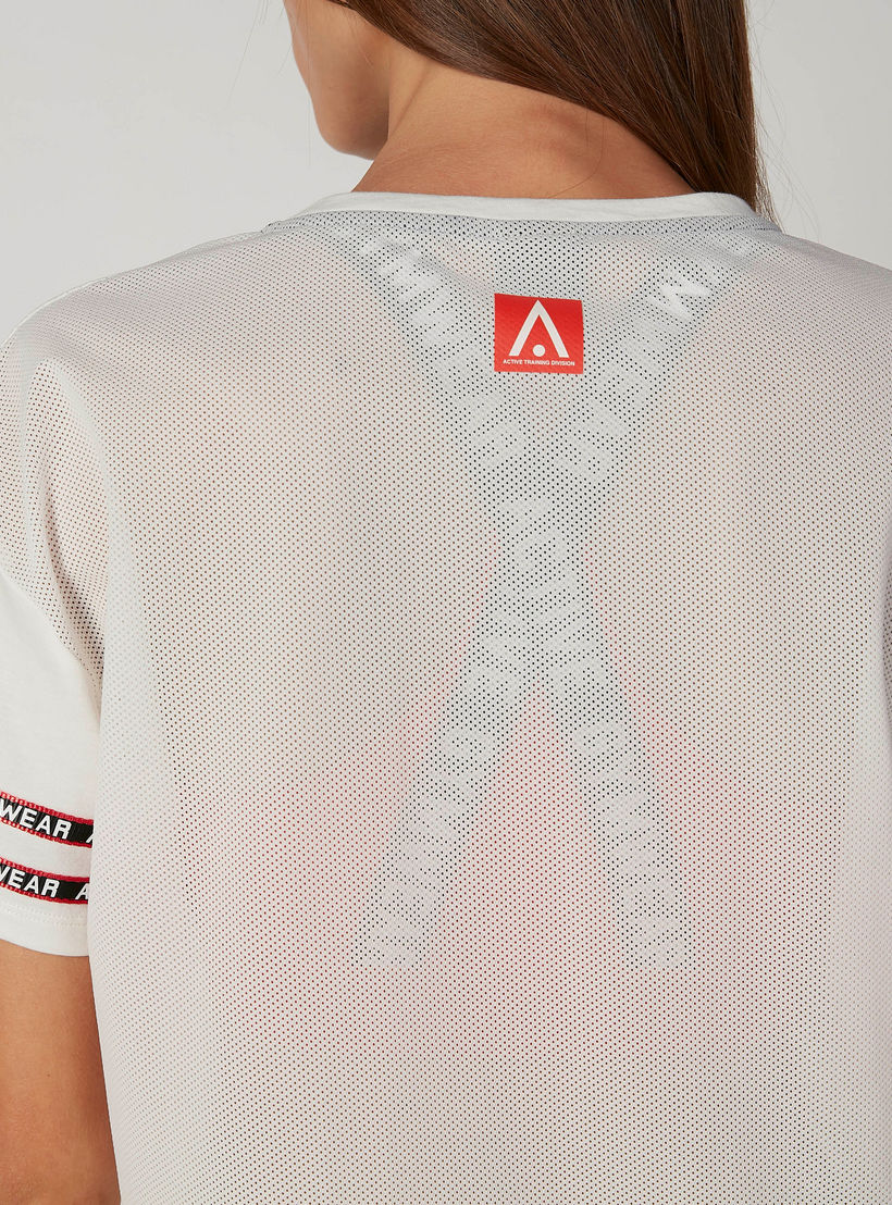 Printed T-shirt with Round Neck and Short Sleeves-women-clothing-sportswearandactivewear-tshirtsandvests-image-4
