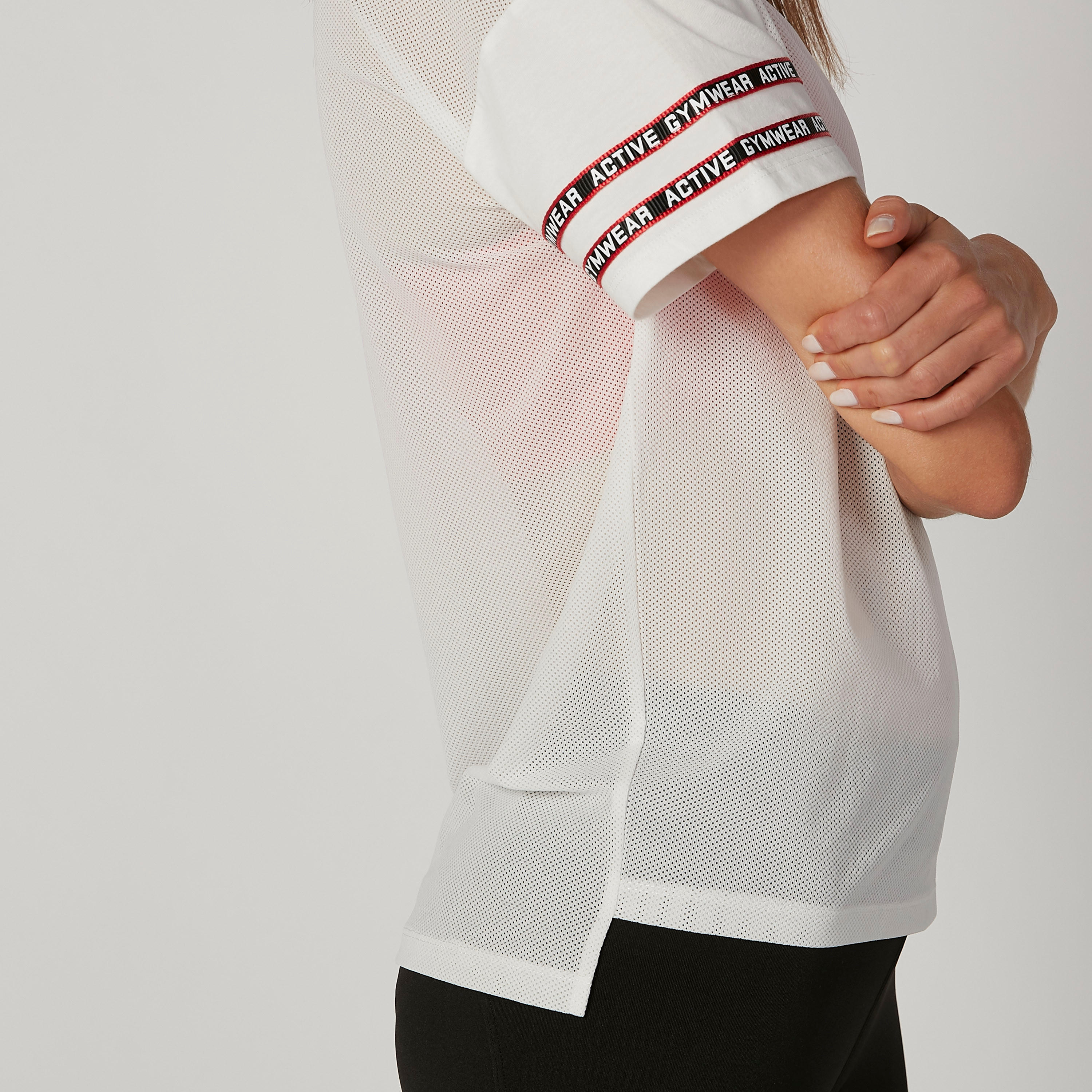 Printed T-shirt with Round Neck and Short Sleeves-women-clothing-sportswearandactivewear-tshirtsandvests-image-5