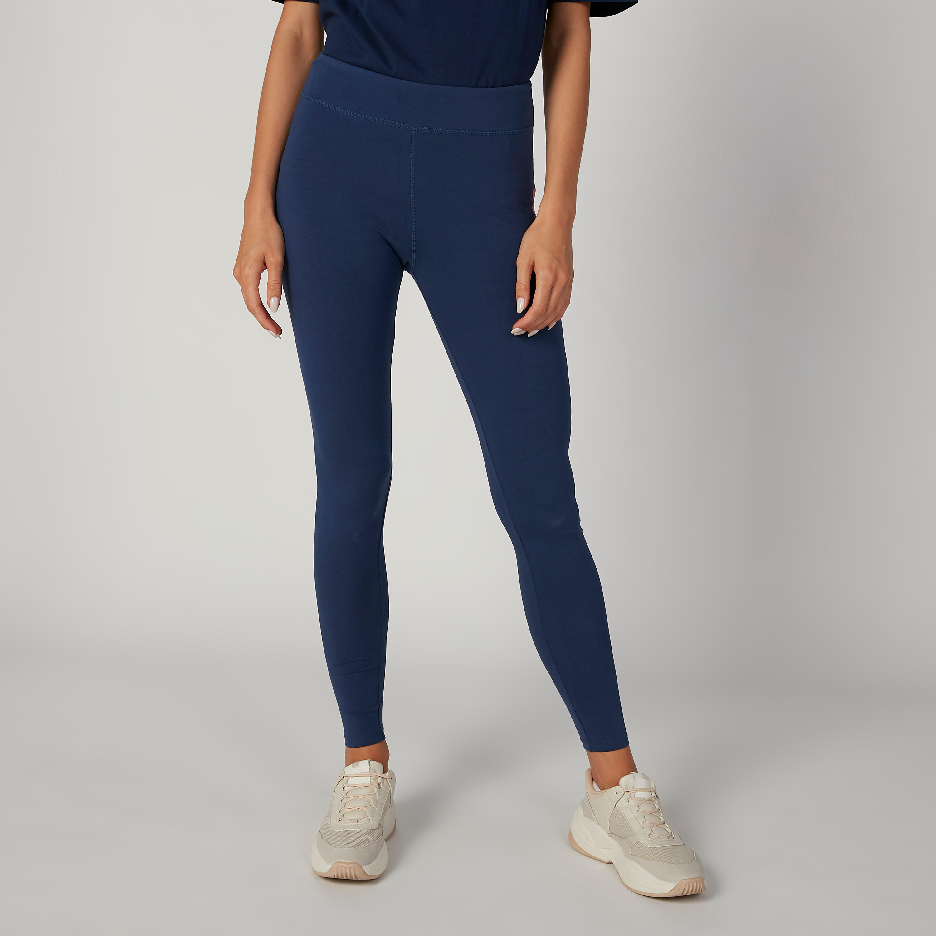 بنطلون ليقنز بخصر مطاطي وطبعات-women-clothing-sportswearandactivewear-bottoms-image-3