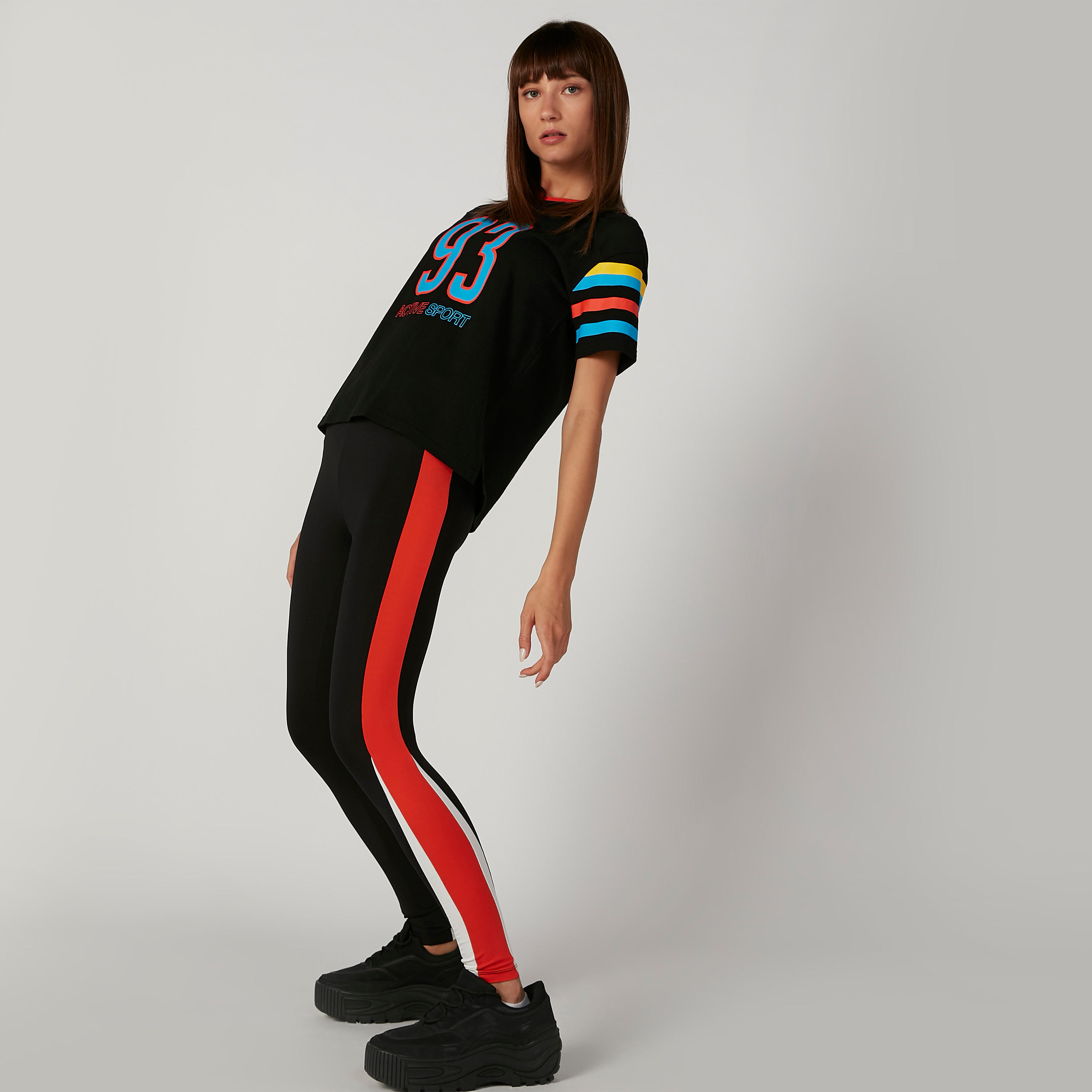 Printed T-shirt with Round Neck and Short Sleeves-women-clothing-sportswearandactivewear-tshirtsandvests-image-6