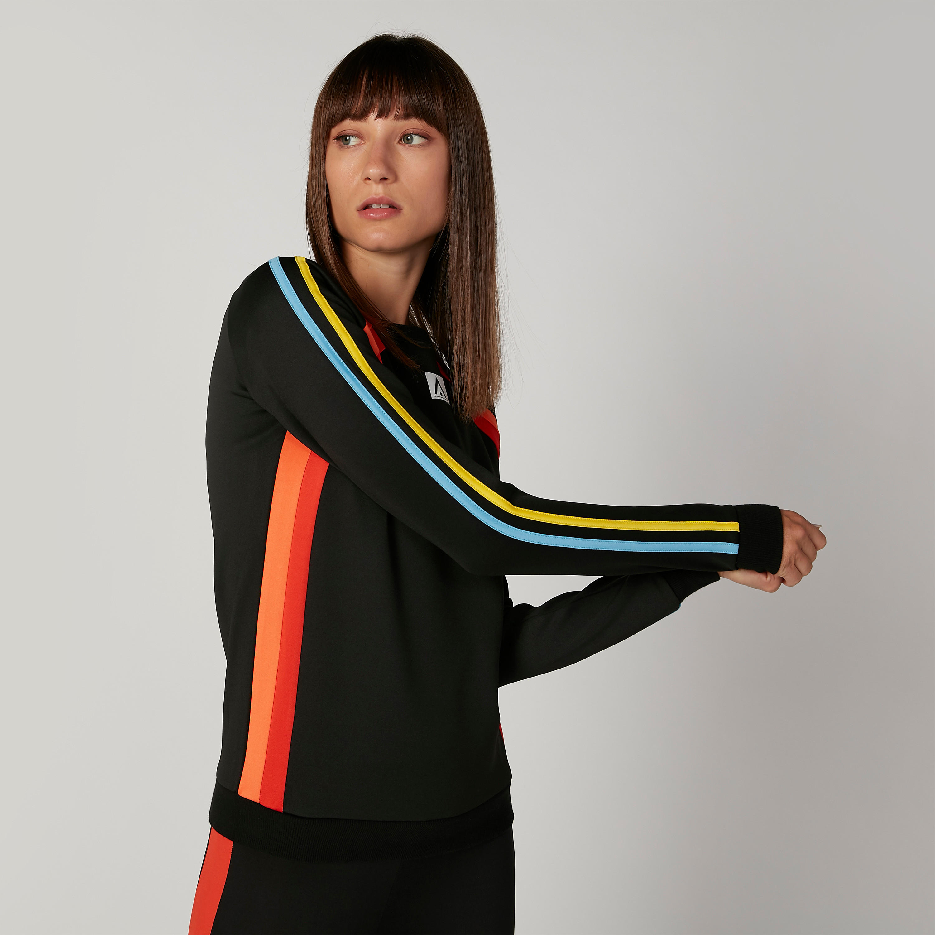 Striped Sweatshirt with Round Neck and Long Sleeves-women-clothing-sportswearandactivewear-hoodiesandsweatshirts-image-6