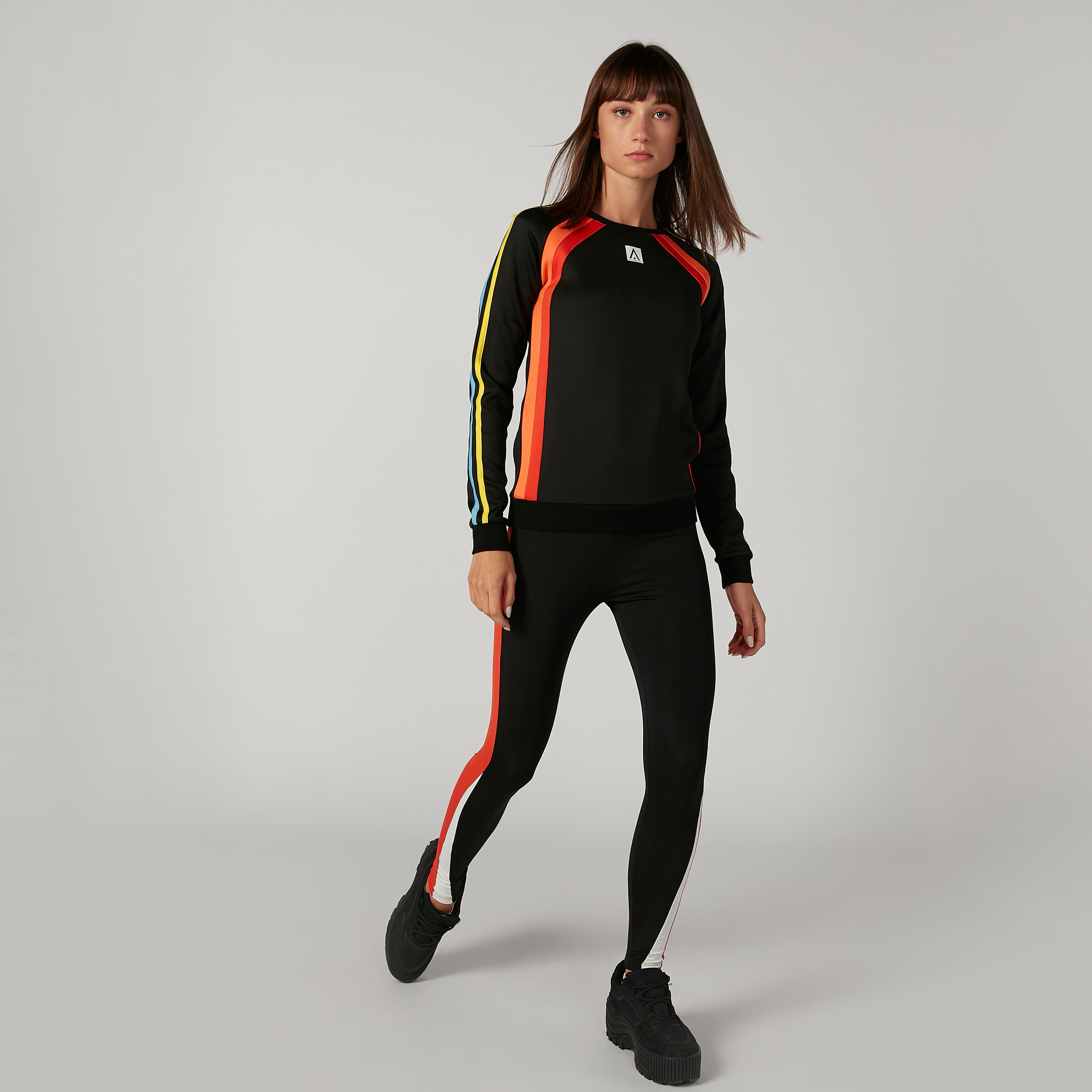 Plain Leggings with Elasticised Waistband-women-clothing-sportswearandactivewear-bottoms-image-2