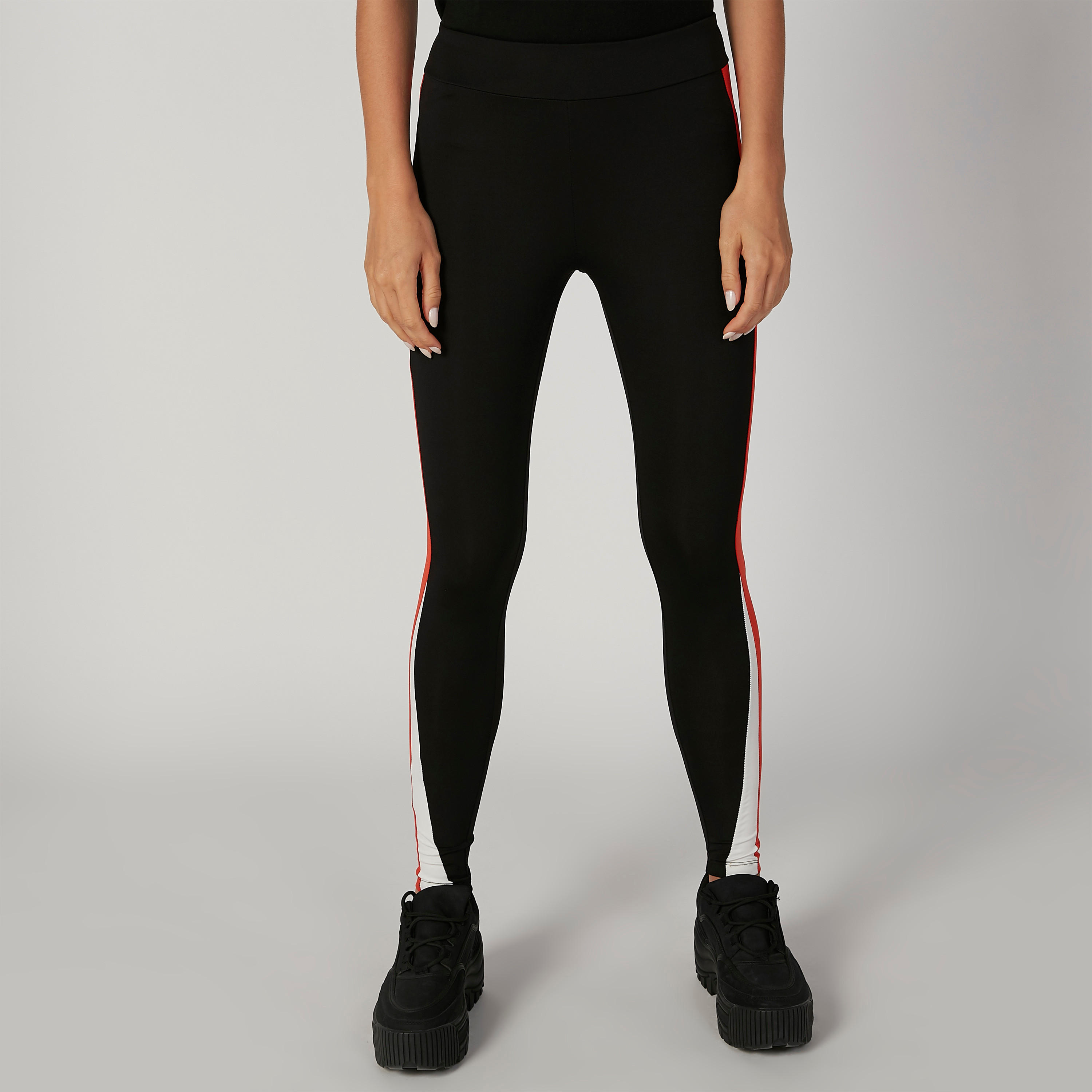 Plain Leggings with Elasticised Waistband-women-clothing-sportswearandactivewear-bottoms-image-4
