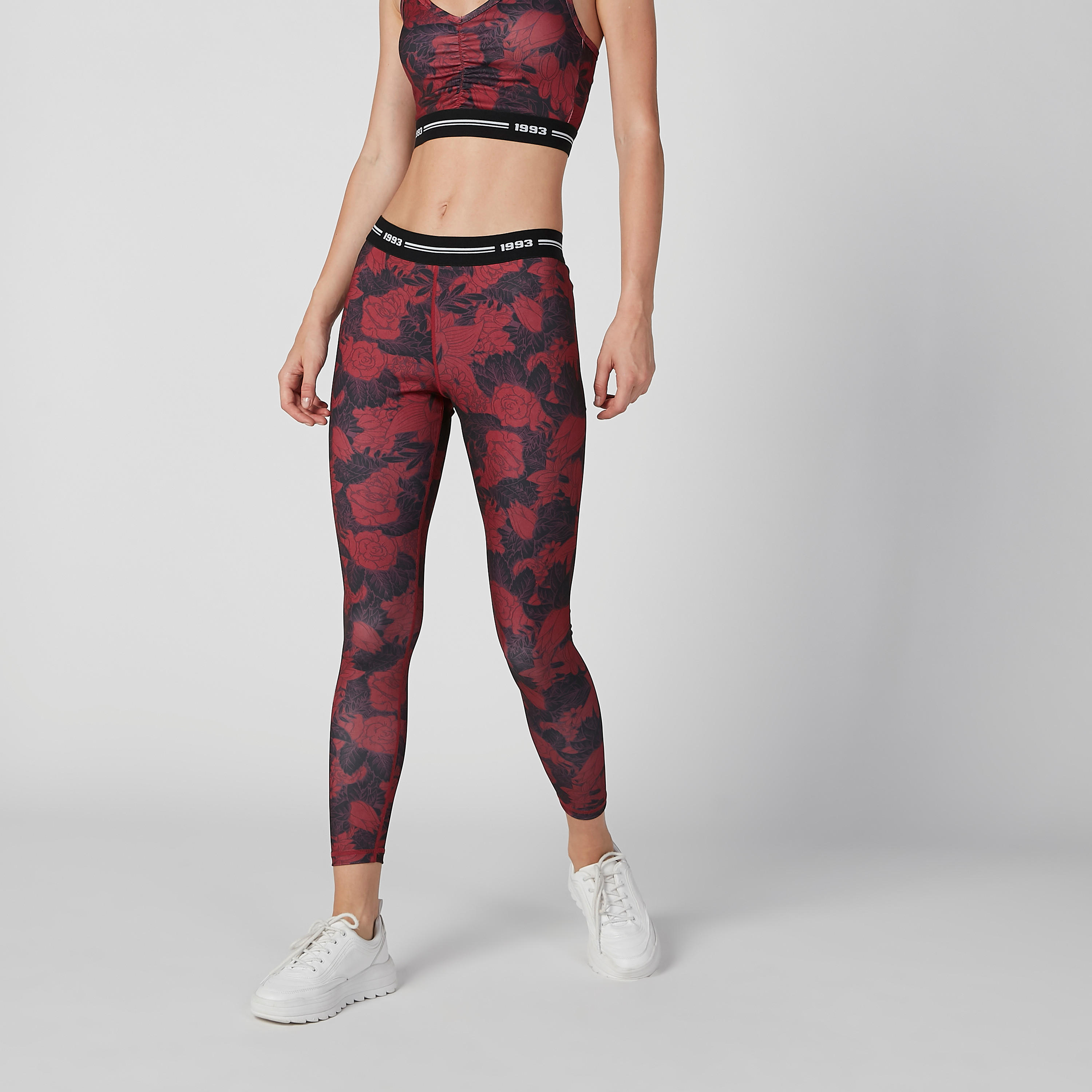 Full Length Printed Leggings with Elasticised Waistband-women-clothing-sportswearandactivewear-bottoms-image-3