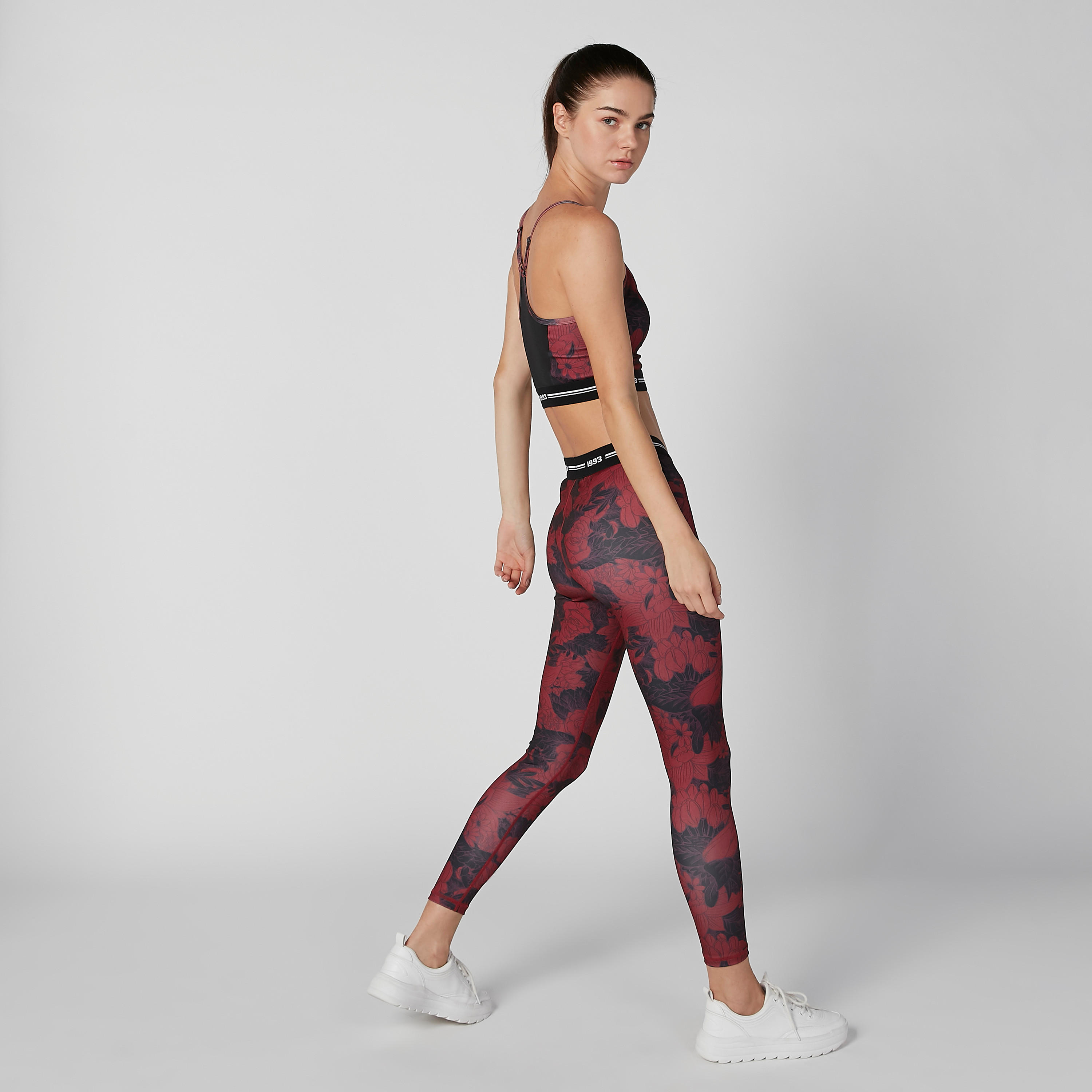 Full Length Printed Leggings with Elasticised Waistband-women-clothing-sportswearandactivewear-bottoms-image-1