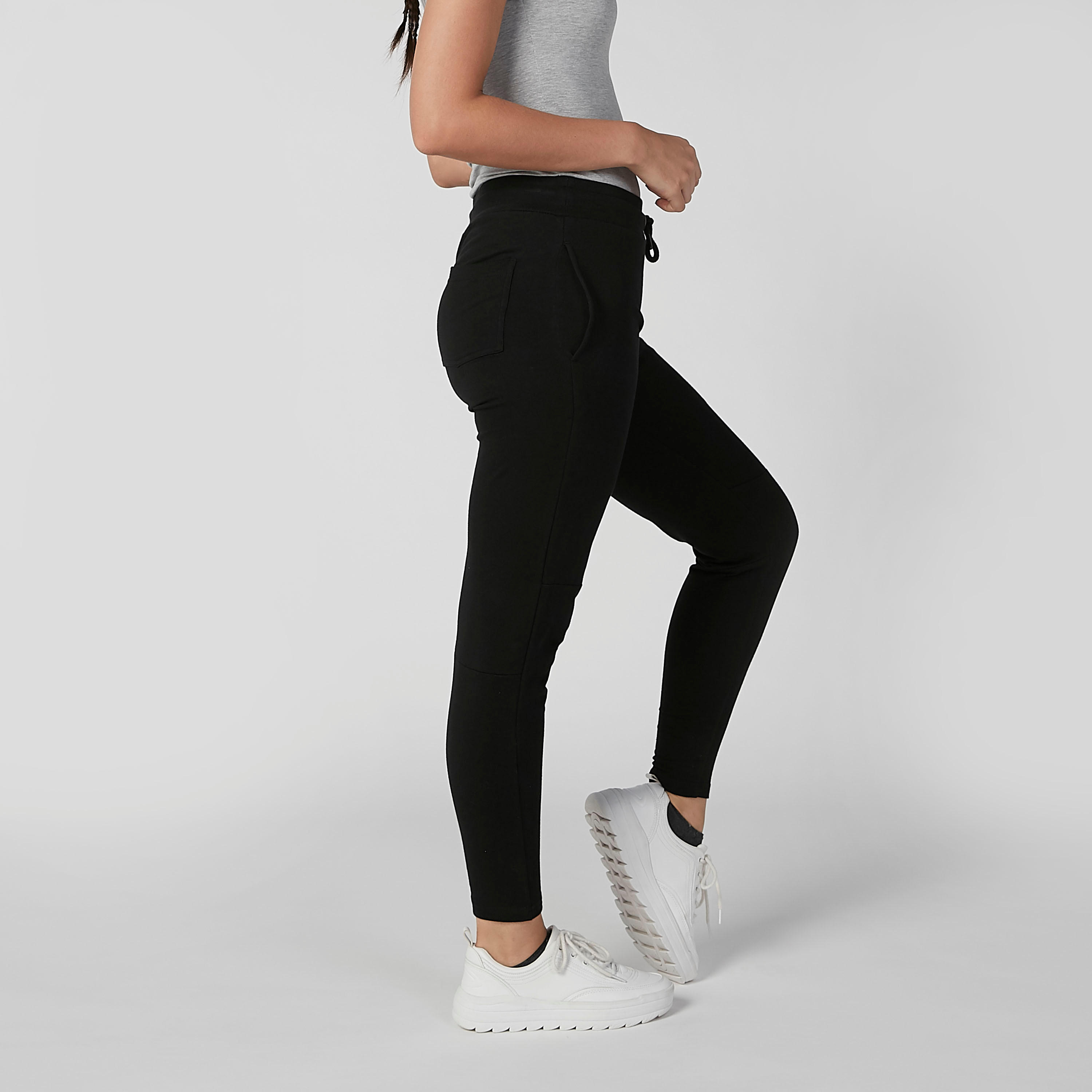 بنطلون رياضي مستدام سادة بجيوب -women-clothing-sportswearandactivewear-bottoms-image-1