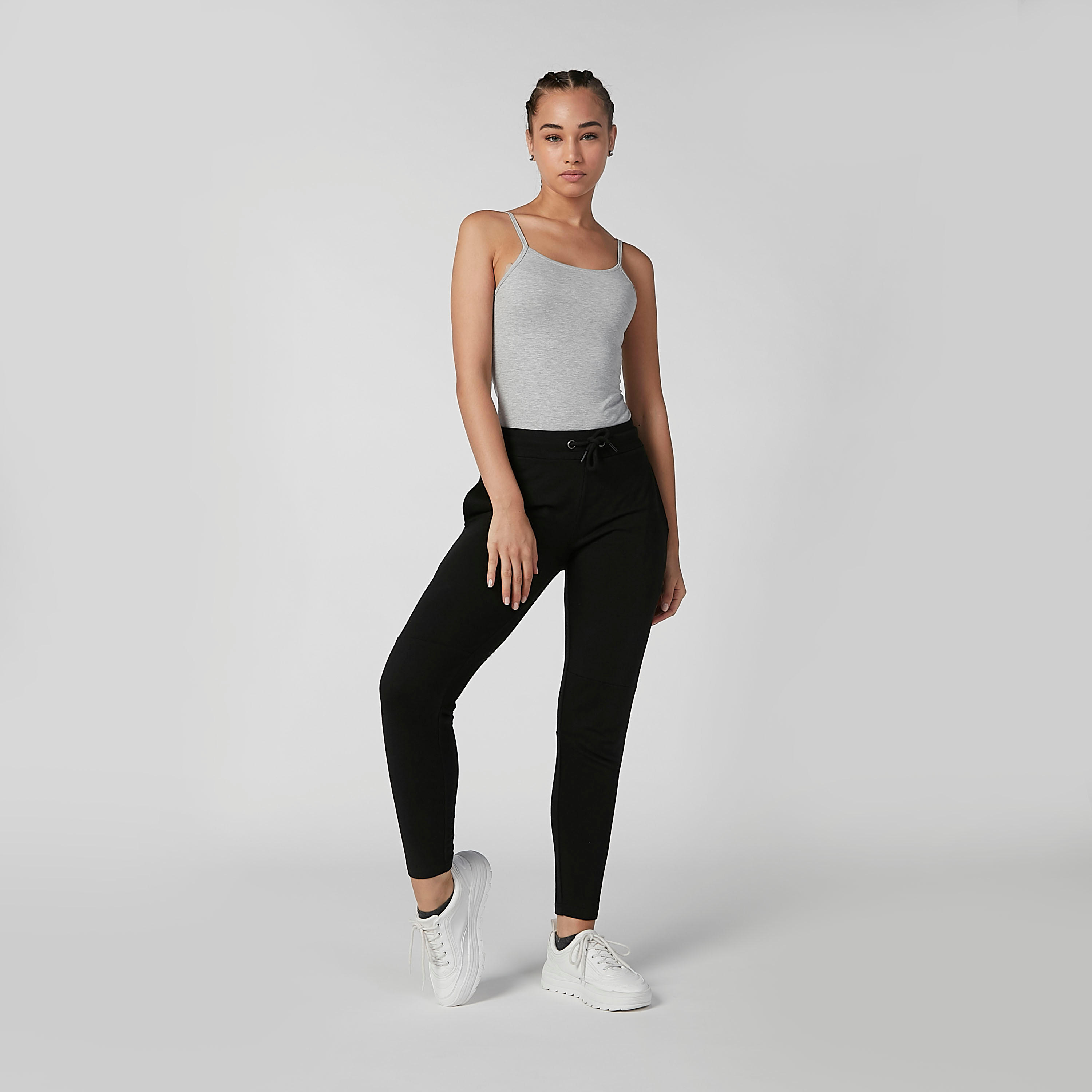 بنطلون رياضي مستدام سادة بجيوب -women-clothing-sportswearandactivewear-bottoms-image-3