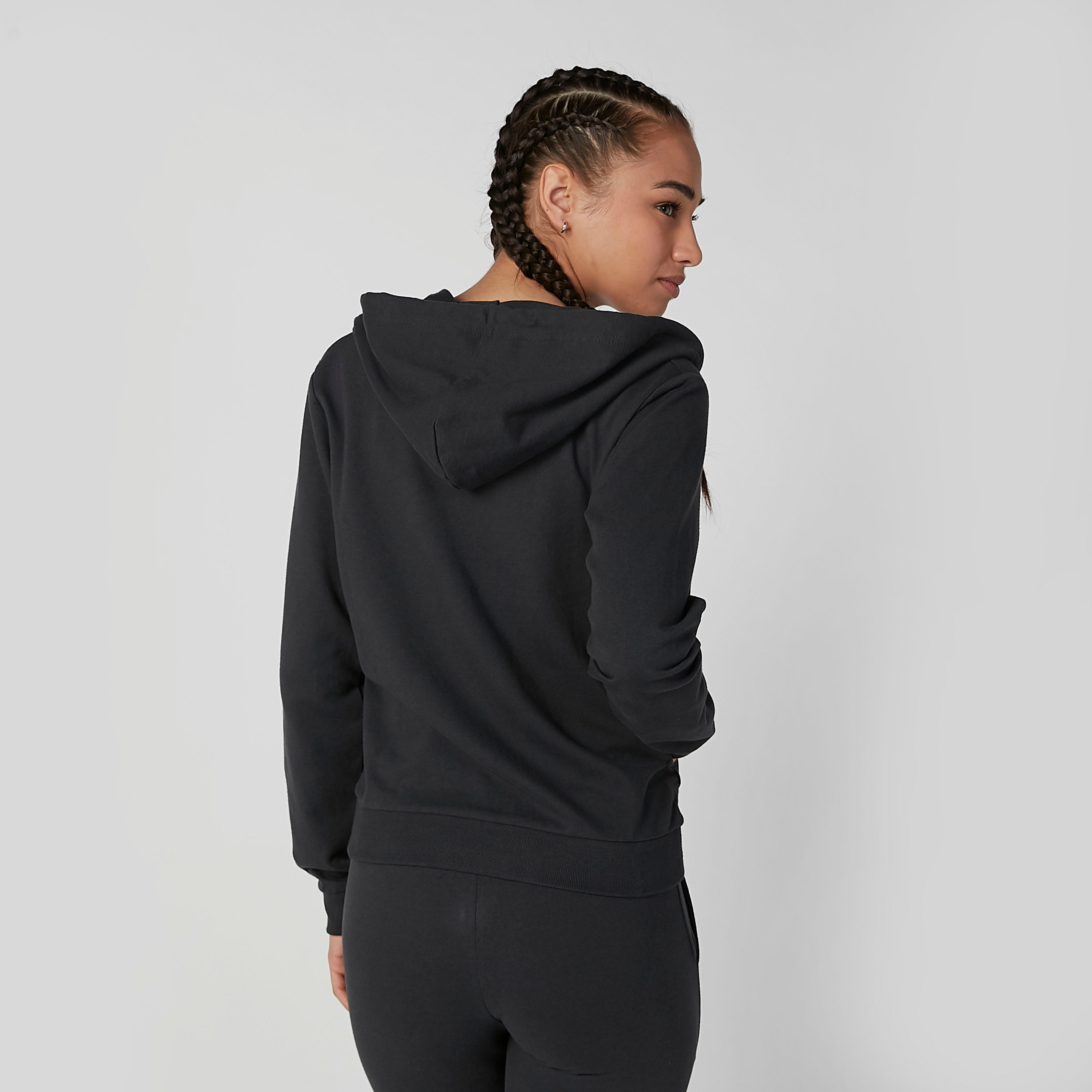 Sustainable Plain Hoodie with Long Sleeves and Kangaroo Pockets-women-clothing-sportswearandactivewear-hoodiesandsweatshirts-image-4