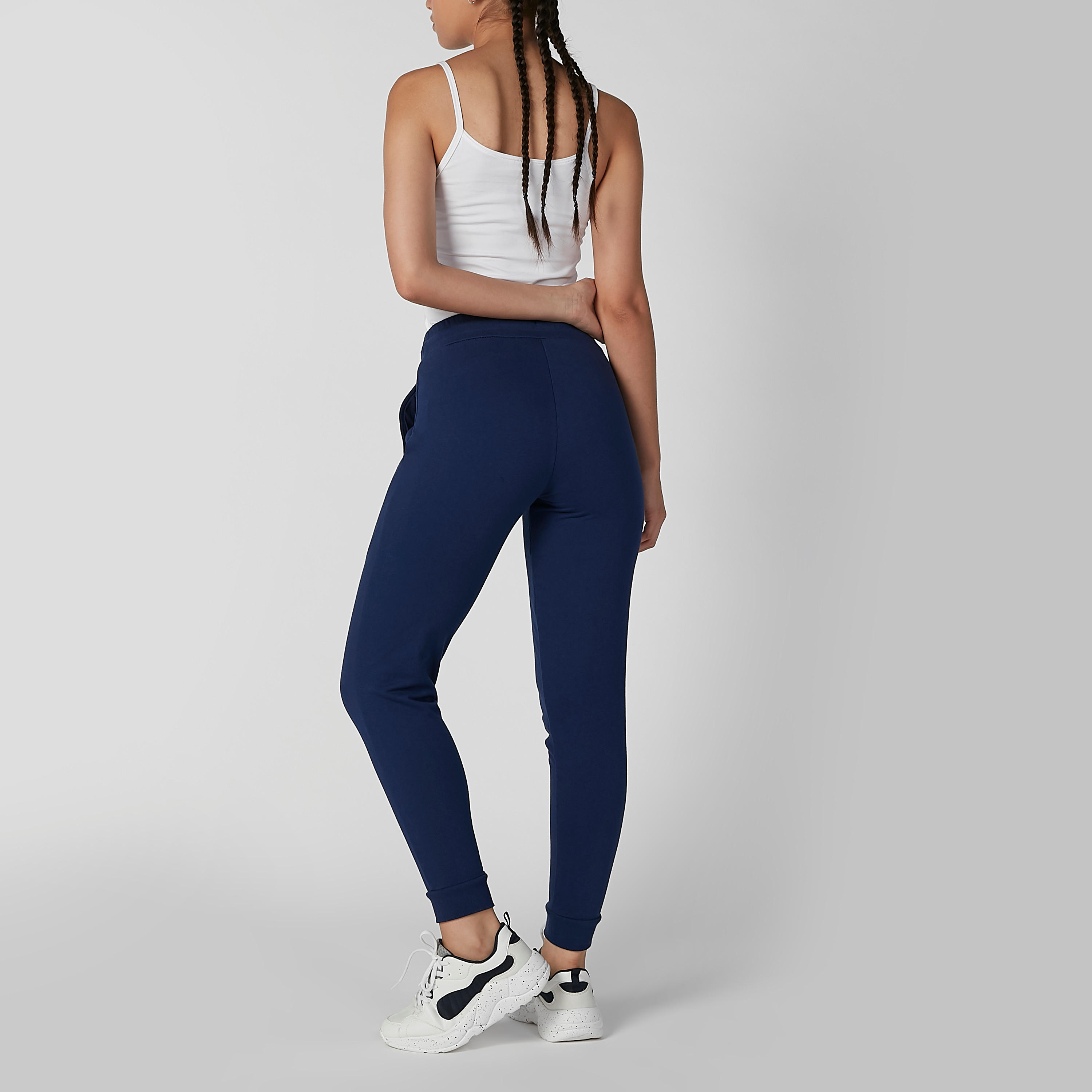Sustainable Solid Track Pants with Drawstring Waistband-women-clothing-sportswearandactivewear-bottoms-image-4