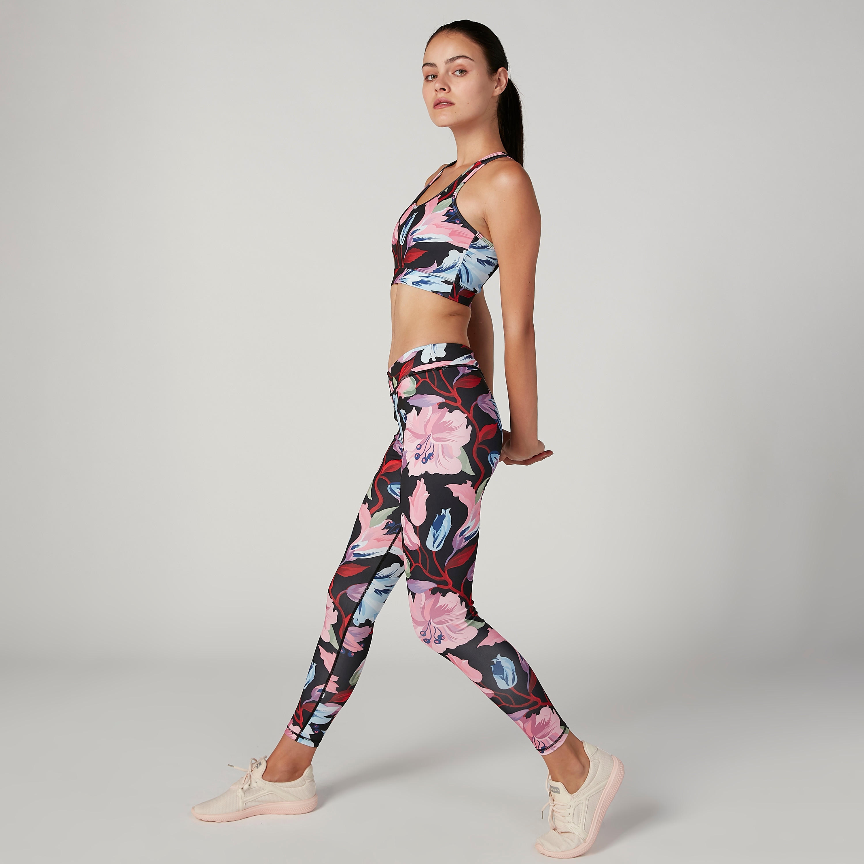 Printed Full Length Leggings with Elasticised Waistband-women-clothing-sportswearandactivewear-bottoms-image-2