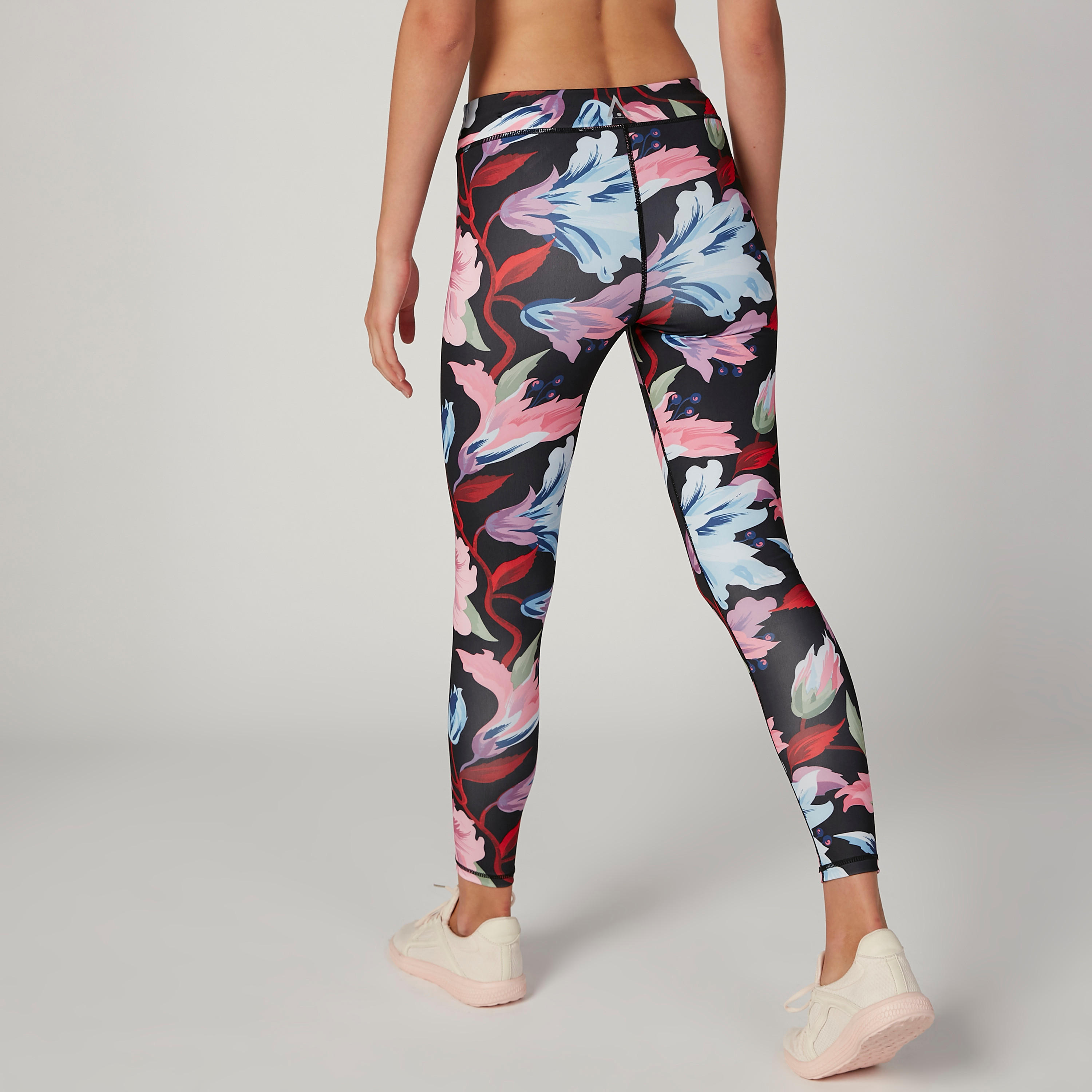 Printed Full Length Leggings with Elasticised Waistband-women-clothing-sportswearandactivewear-bottoms-image-3