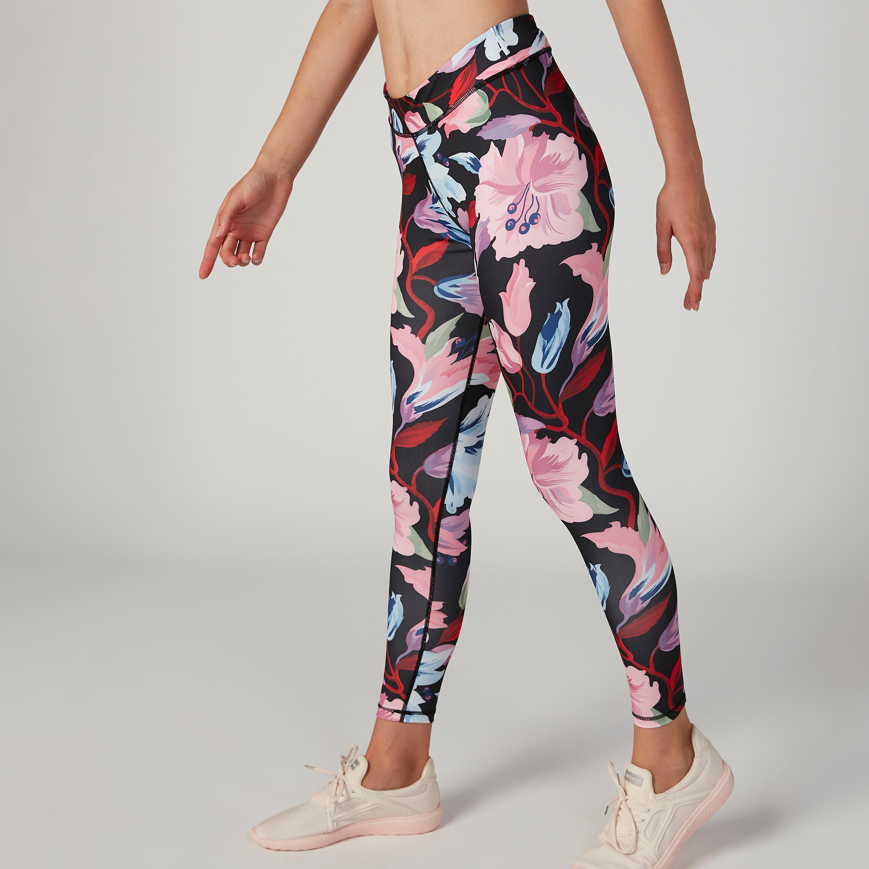 Printed Full Length Leggings with Elasticised Waistband-women-clothing-sportswearandactivewear-bottoms-image-4
