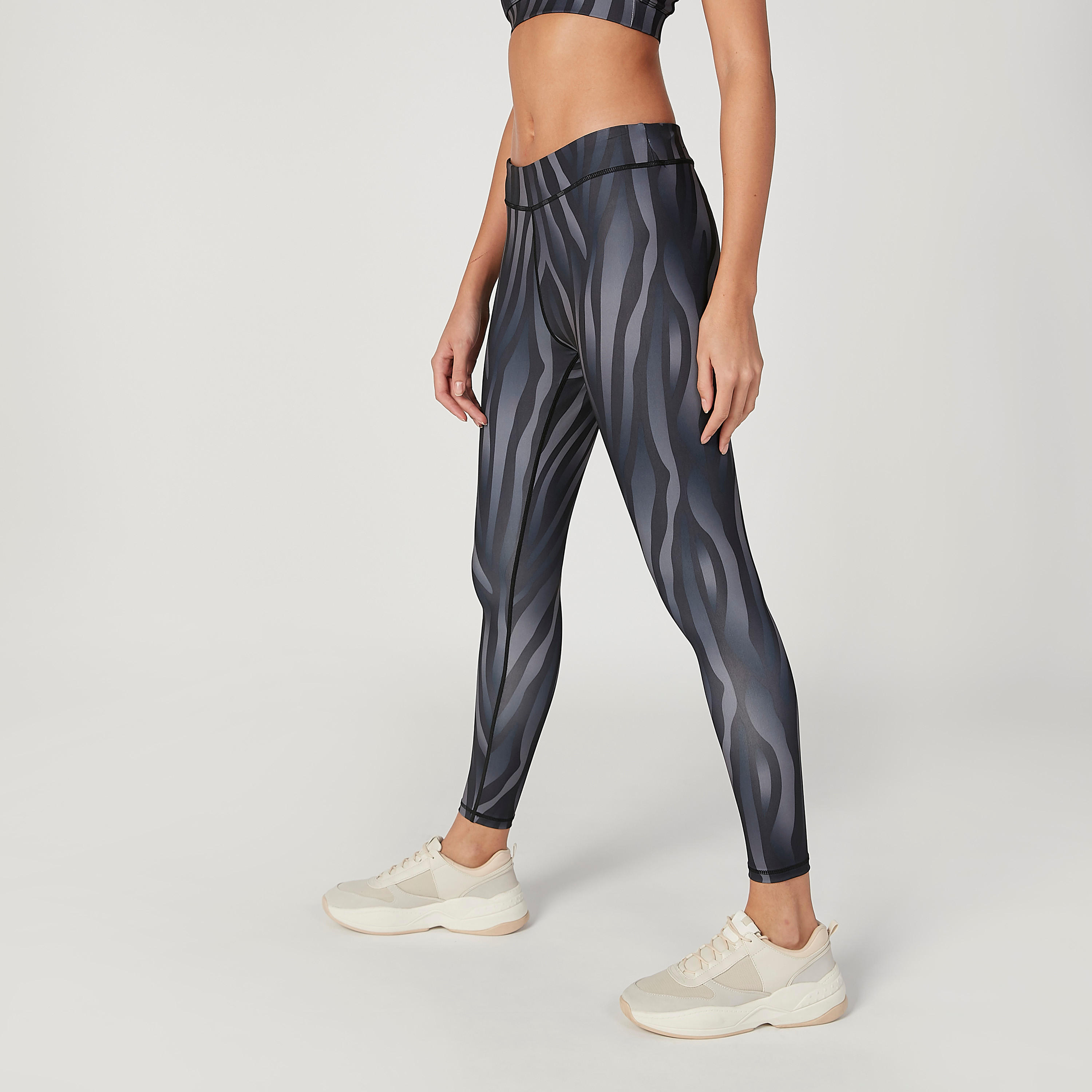 Printed Full Length Leggings with Elasticised Waistband-women-clothing-sportswearandactivewear-bottoms-image-3