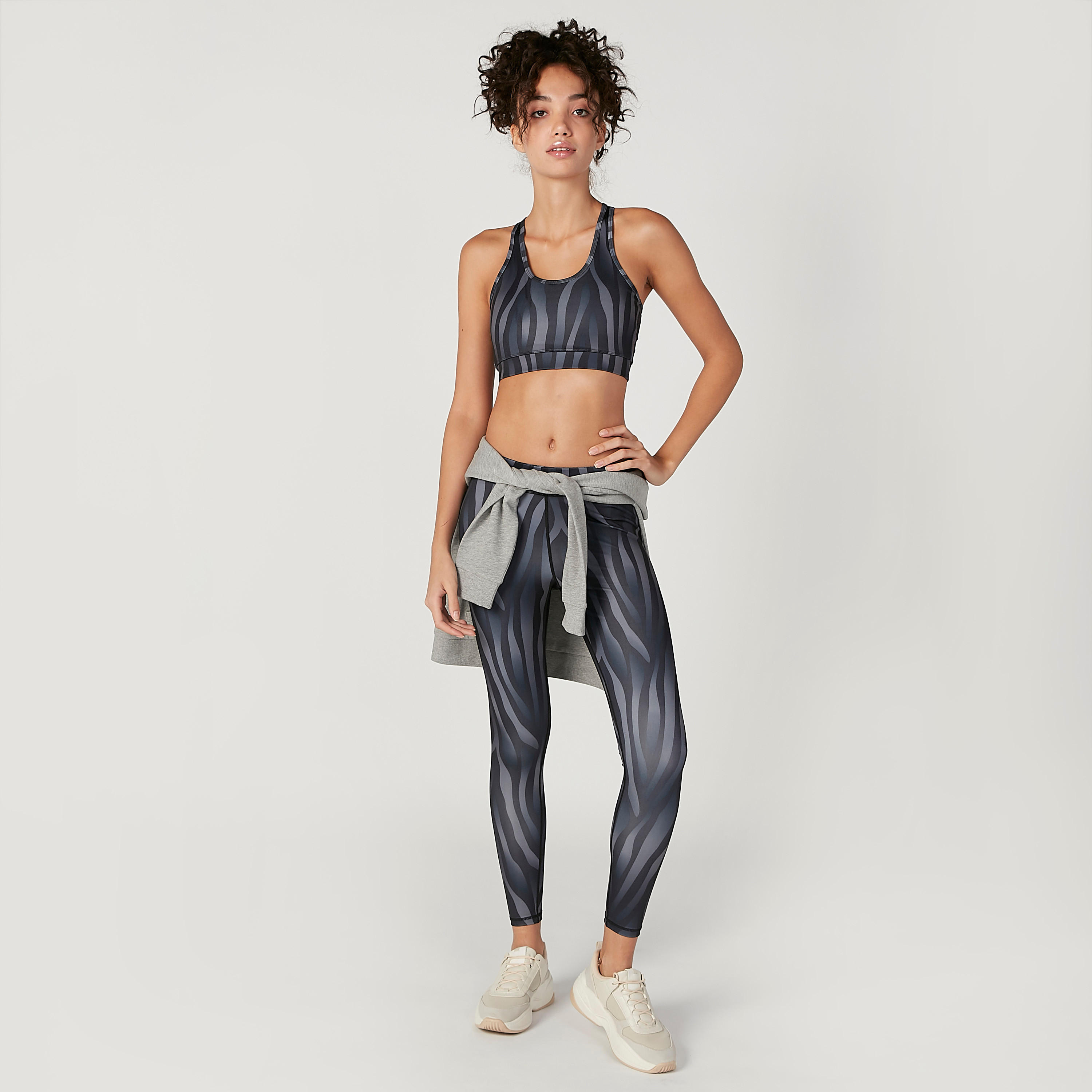 Printed Full Length Leggings with Elasticised Waistband-women-clothing-sportswearandactivewear-bottoms-image-4