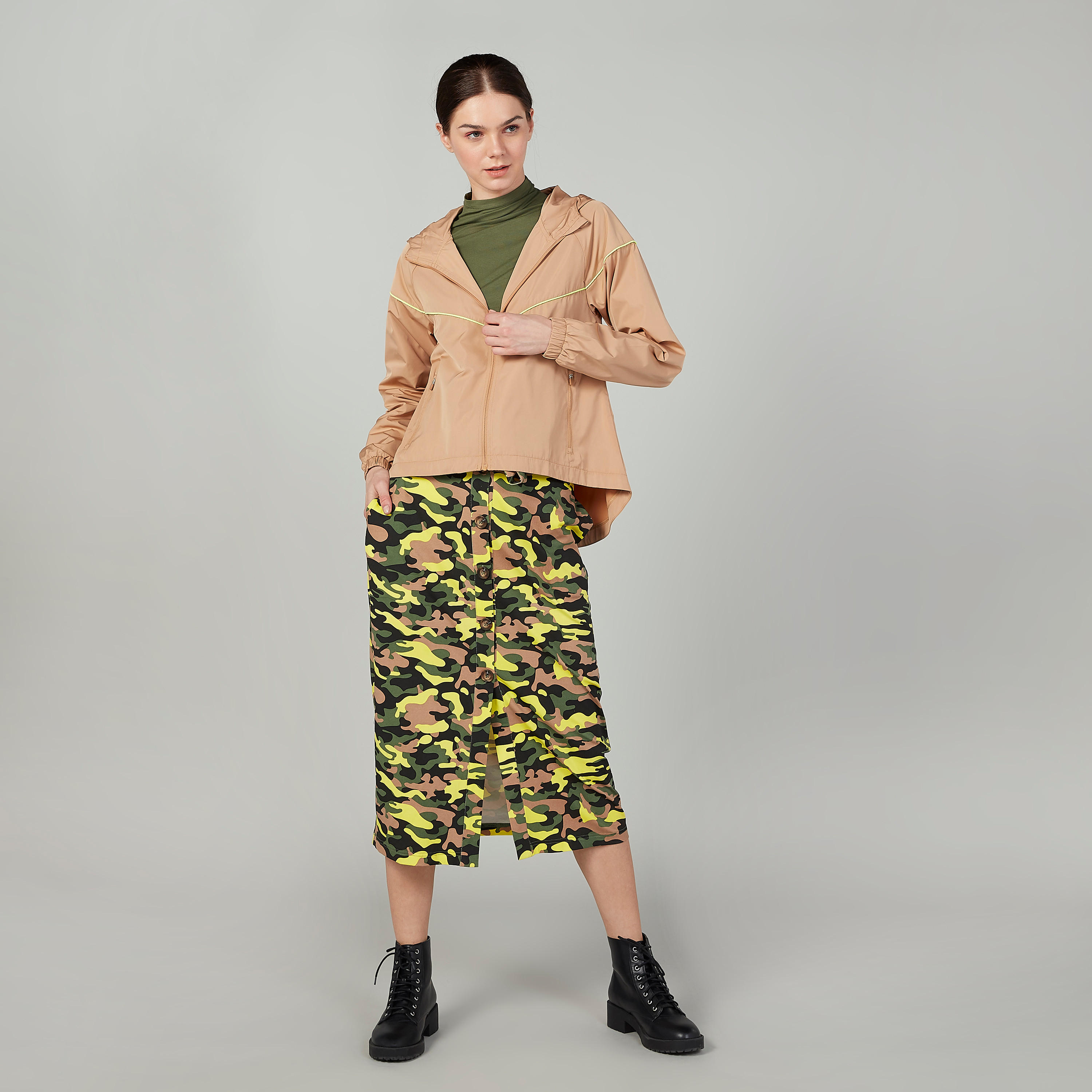 Printed Jacket with Long Sleeves and Hood-women-clothing-sportswearandactivewear-coatsandjackets-jackets-image-2