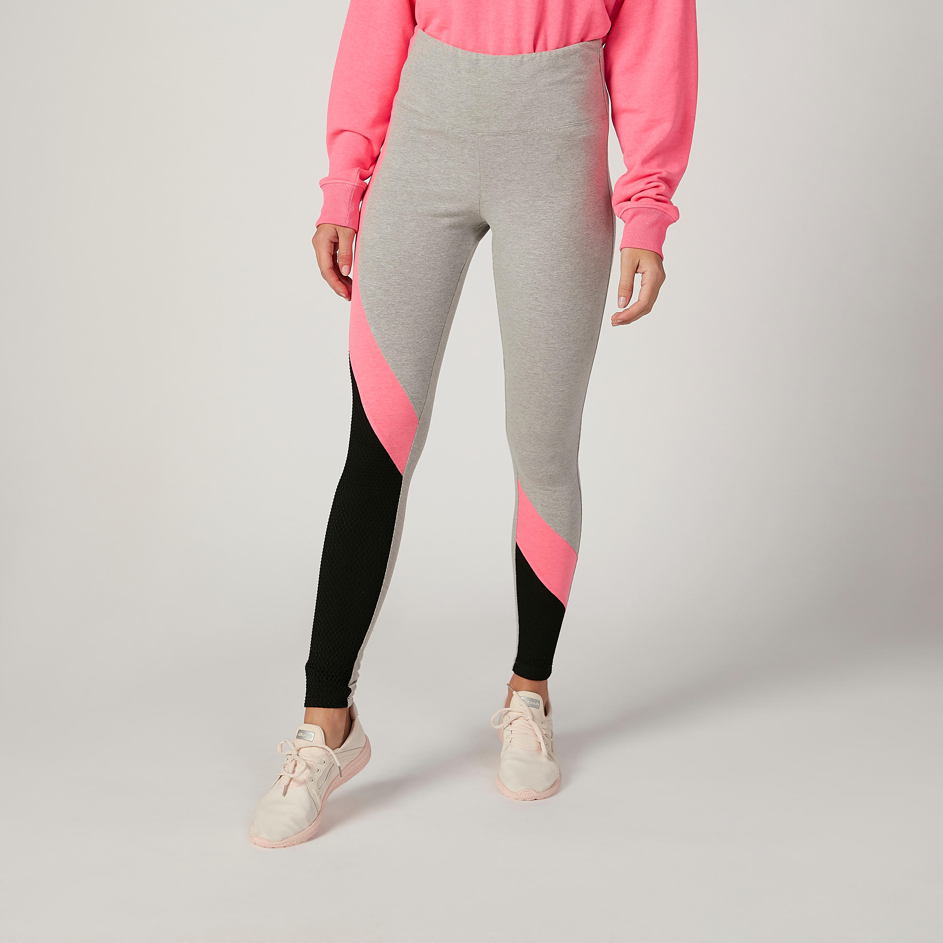 بنطلون ليقنز مستدام سادة  بخصر مطّاطي -women-clothing-sportswearandactivewear-bottoms-image-4