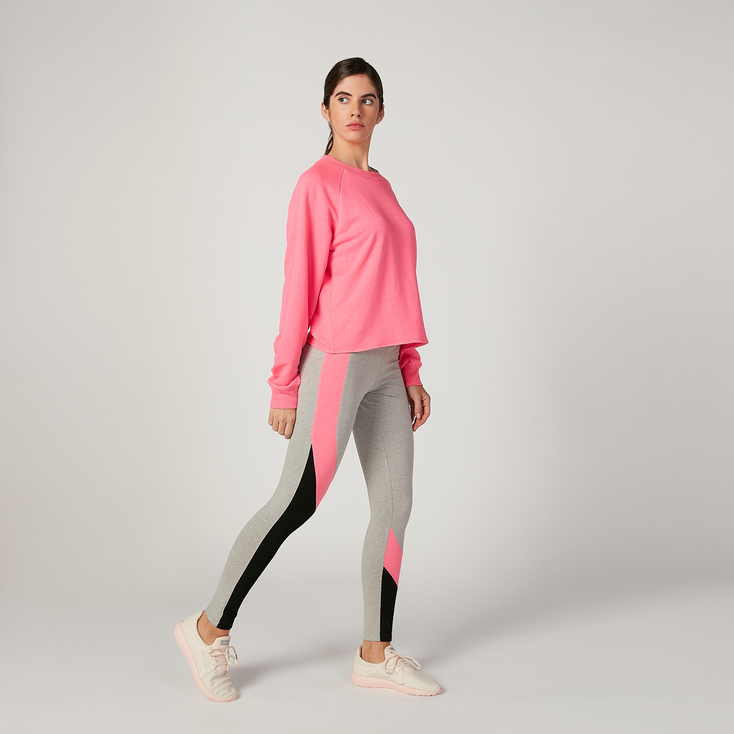بنطلون ليقنز مستدام سادة  بخصر مطّاطي -women-clothing-sportswearandactivewear-bottoms-image-3
