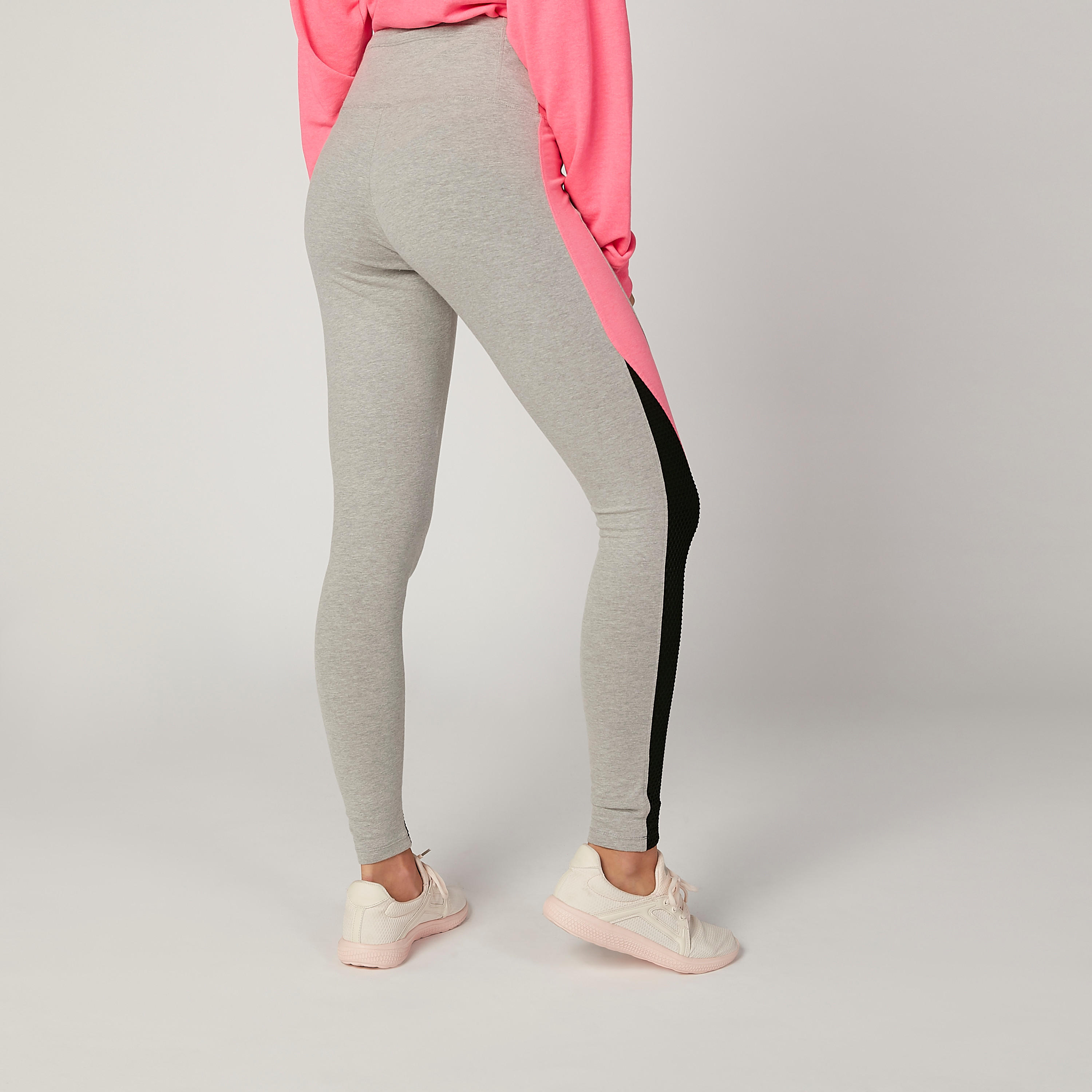 بنطلون ليقنز مستدام سادة  بخصر مطّاطي -women-clothing-sportswearandactivewear-bottoms-image-1