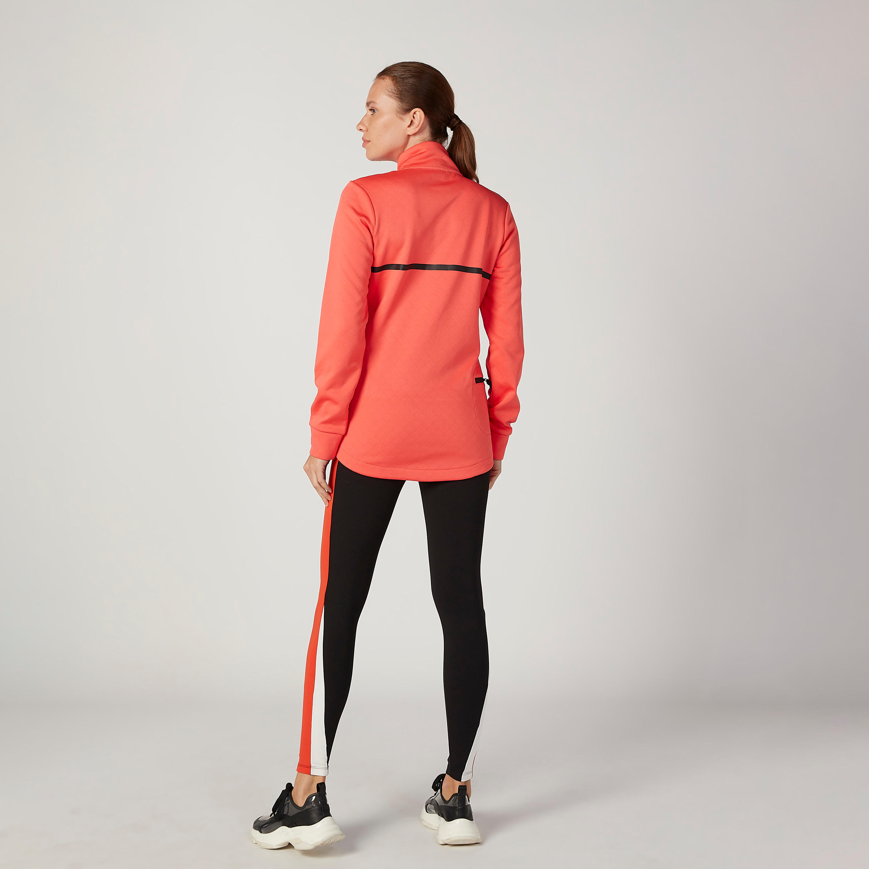 جاكيت سادة بأكمام طويلة وسحّاب إغلاق-women-clothing-sportswearandactivewear-coatsandjackets-jackets-image-2