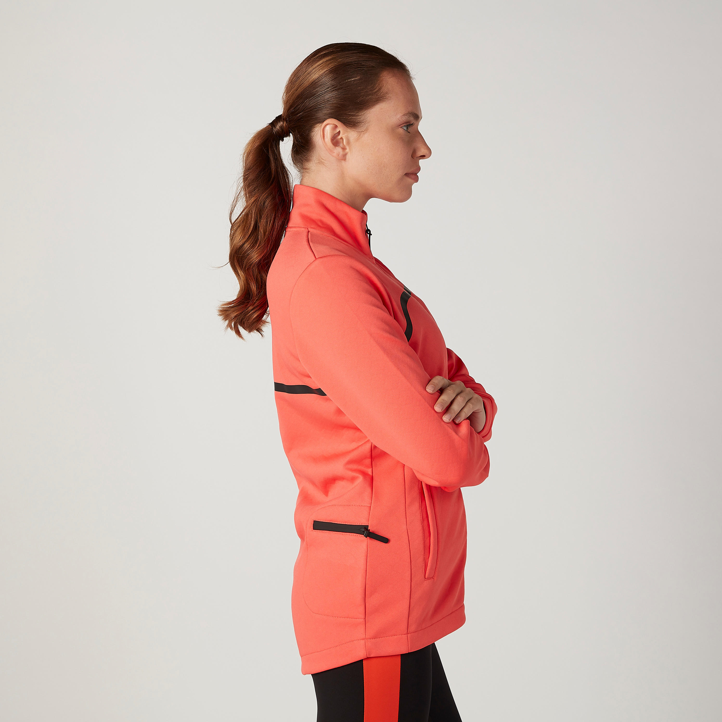 جاكيت سادة بأكمام طويلة وسحّاب إغلاق-women-clothing-sportswearandactivewear-coatsandjackets-jackets-image-1