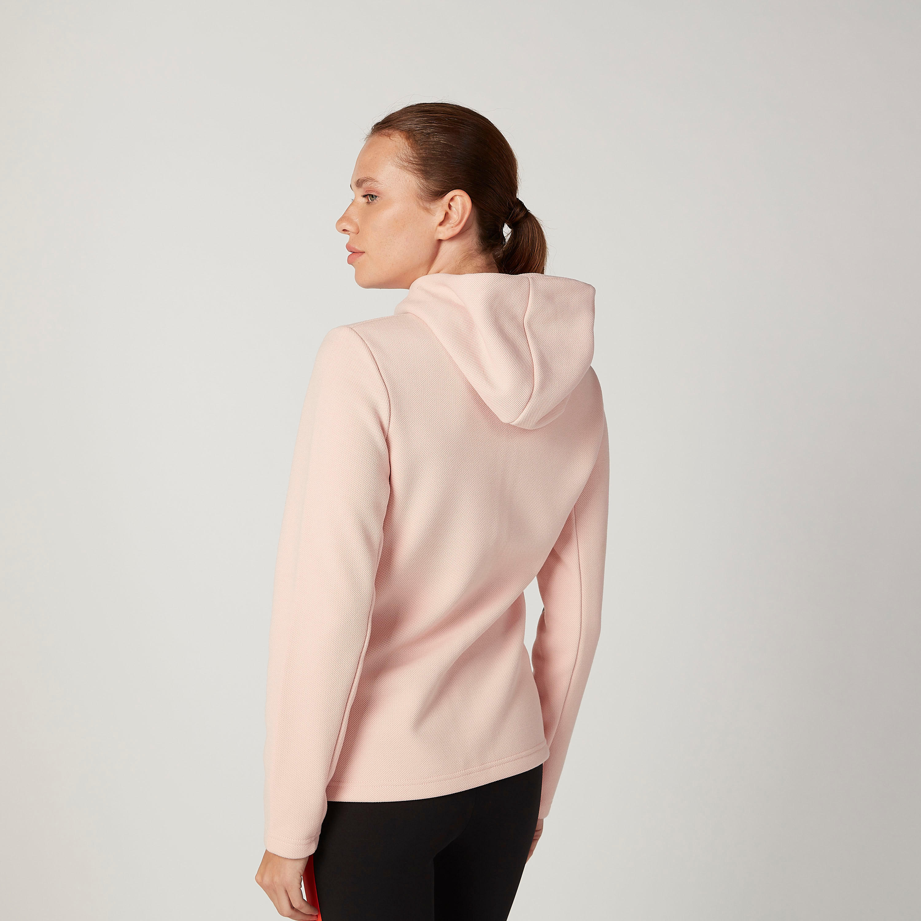 جاكيت مستدام سادة بأكمام طويلة وتفاصيل جيوب وقبعة -women-clothing-sportswearandactivewear-coatsandjackets-jackets-image-4