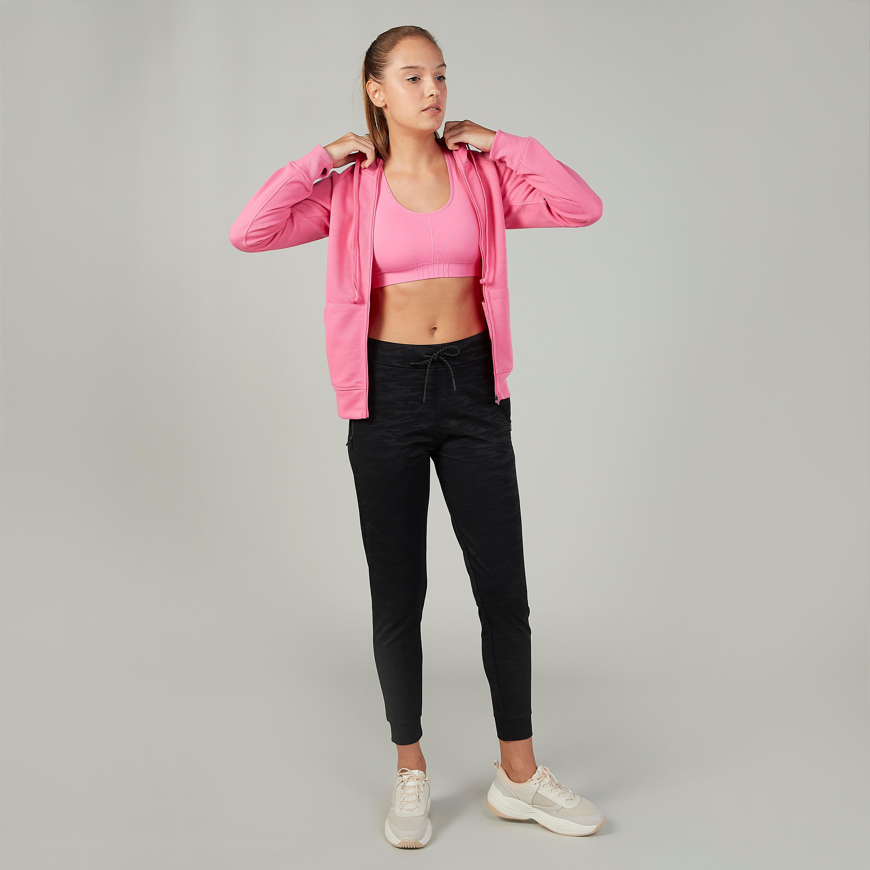 صدرية رياضية سادة بظهر ريسر-sports-women-clothing-sportsbras-image-3