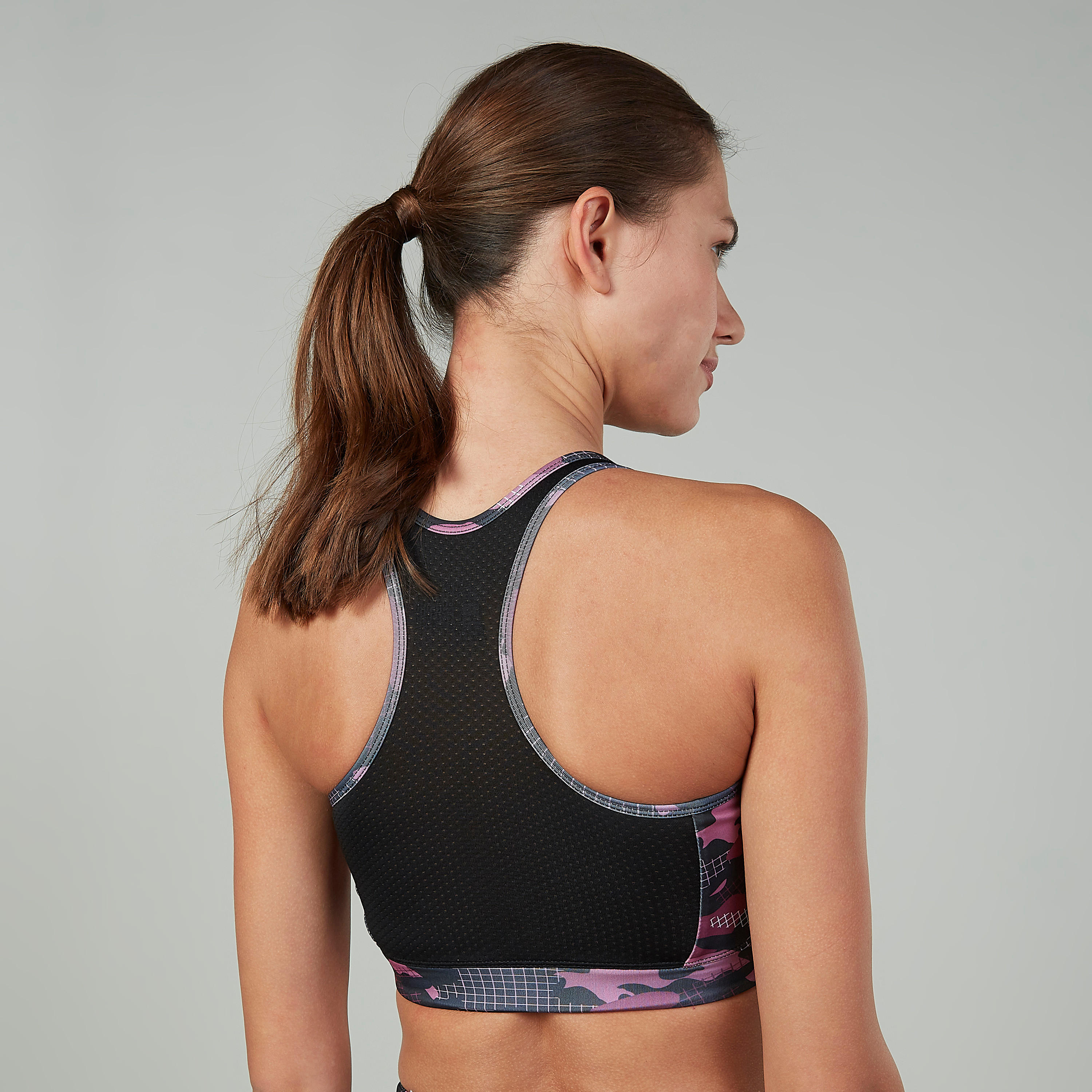 صدريّة رياضيّة بياقة عميقة وظهر ريسر وطبعات-sports-women-clothing-sportsbras-image-4
