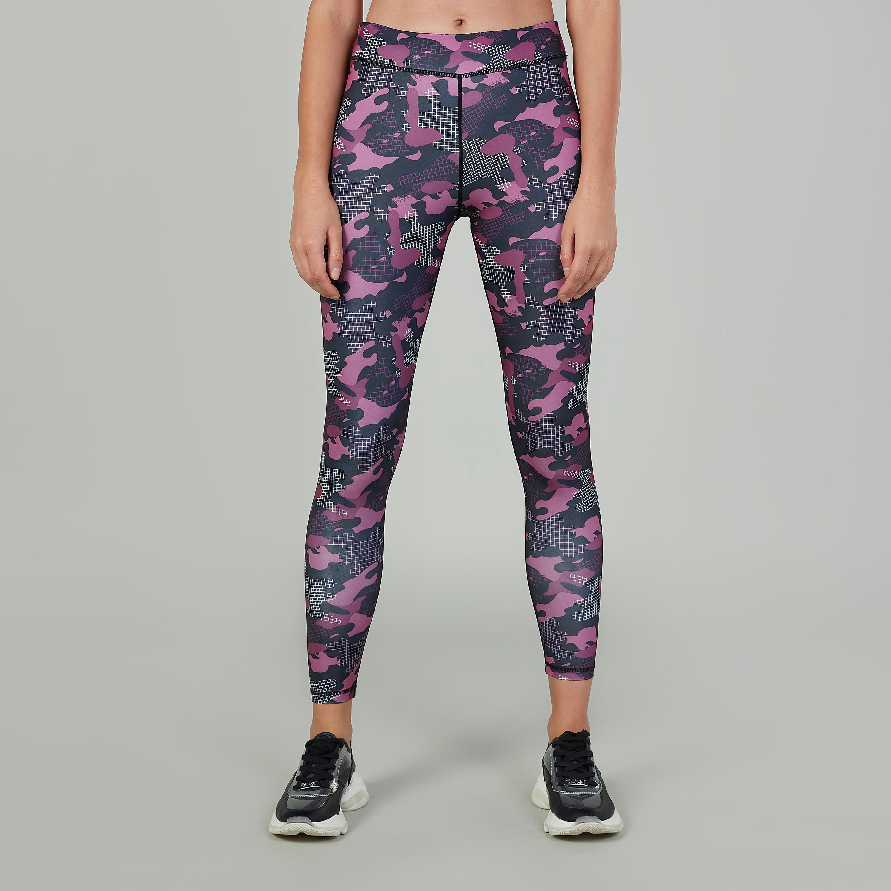 Printed Leggings with Elasticised Waistband-women-clothing-bottoms-leggings-image-1