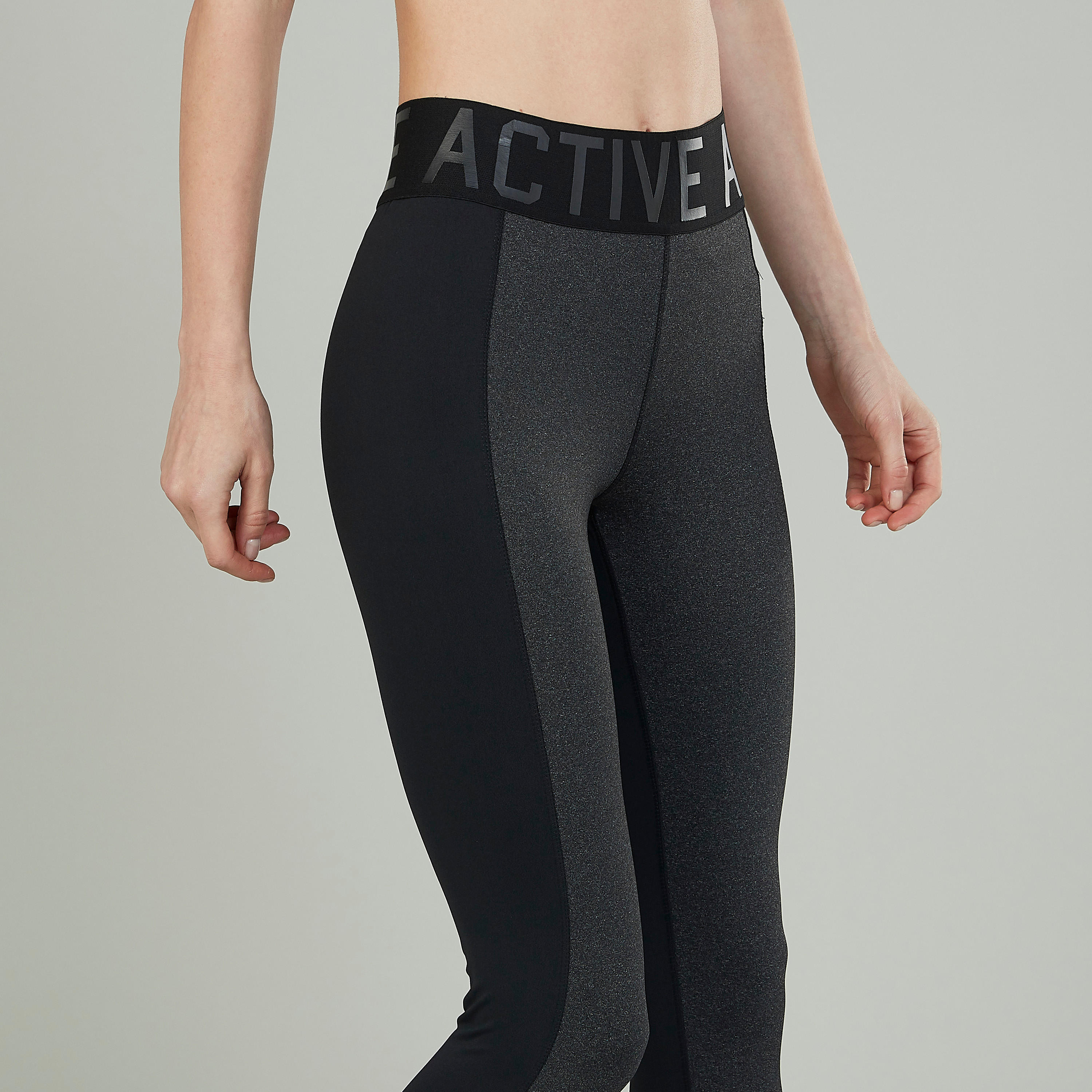 Plain Pants with Printed Wide Elasticised Waistband-women-clothing-sportswearandactivewear-bottoms-image-3