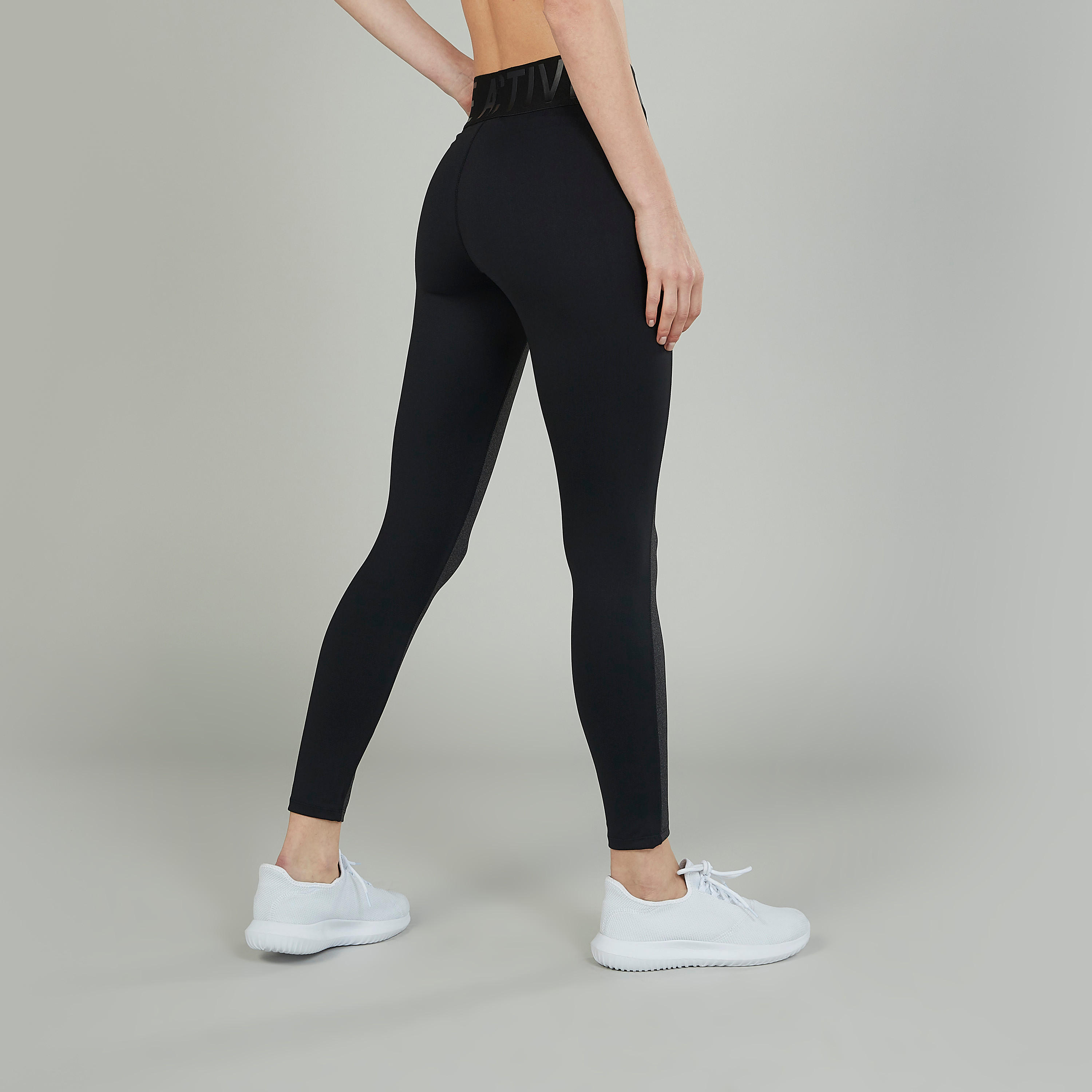 Plain Pants with Printed Wide Elasticised Waistband-women-clothing-sportswearandactivewear-bottoms-image-4