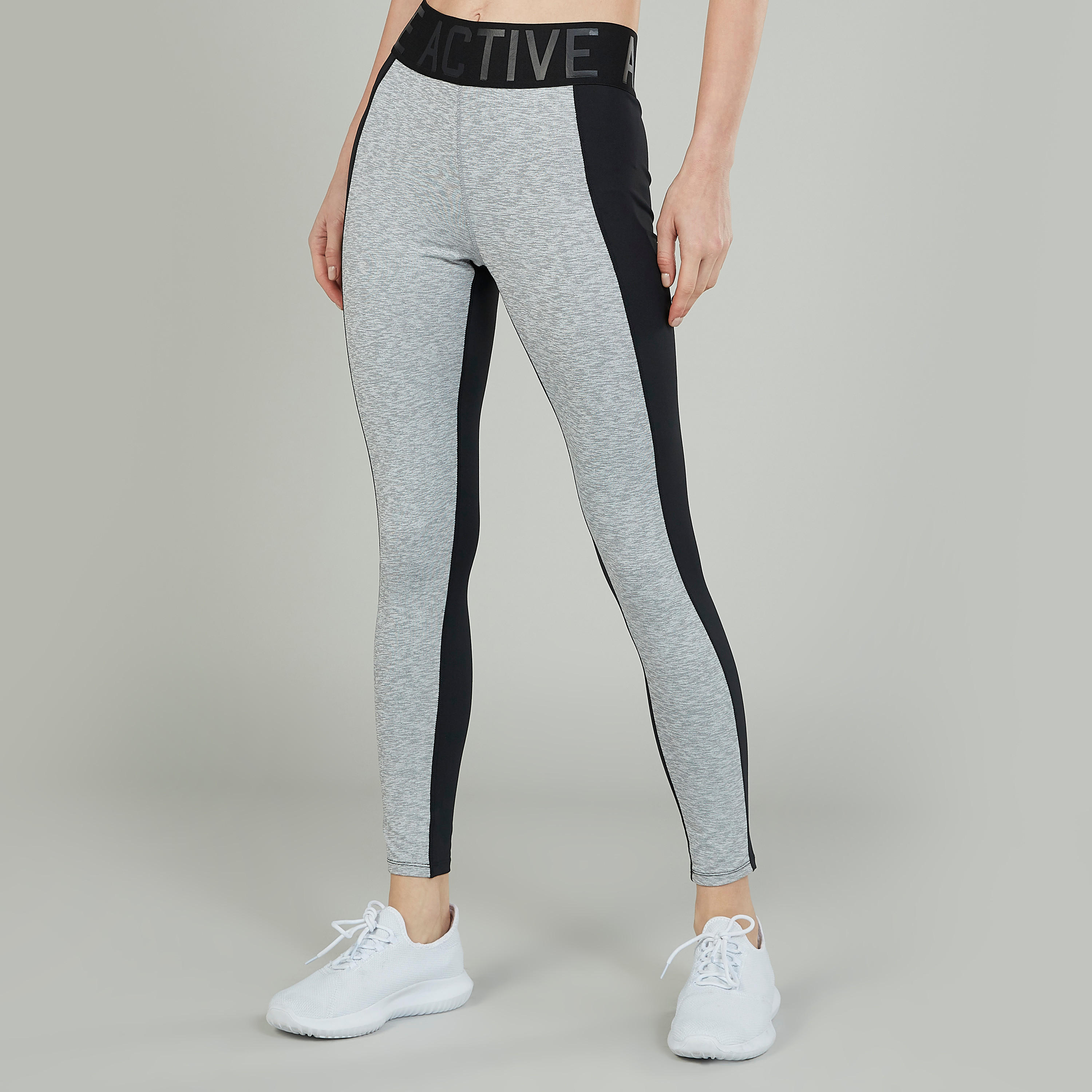 بنطلون ليقنز بخصر مطّاطي وطبعات-women-clothing-sportswearandactivewear-bottoms-image-1