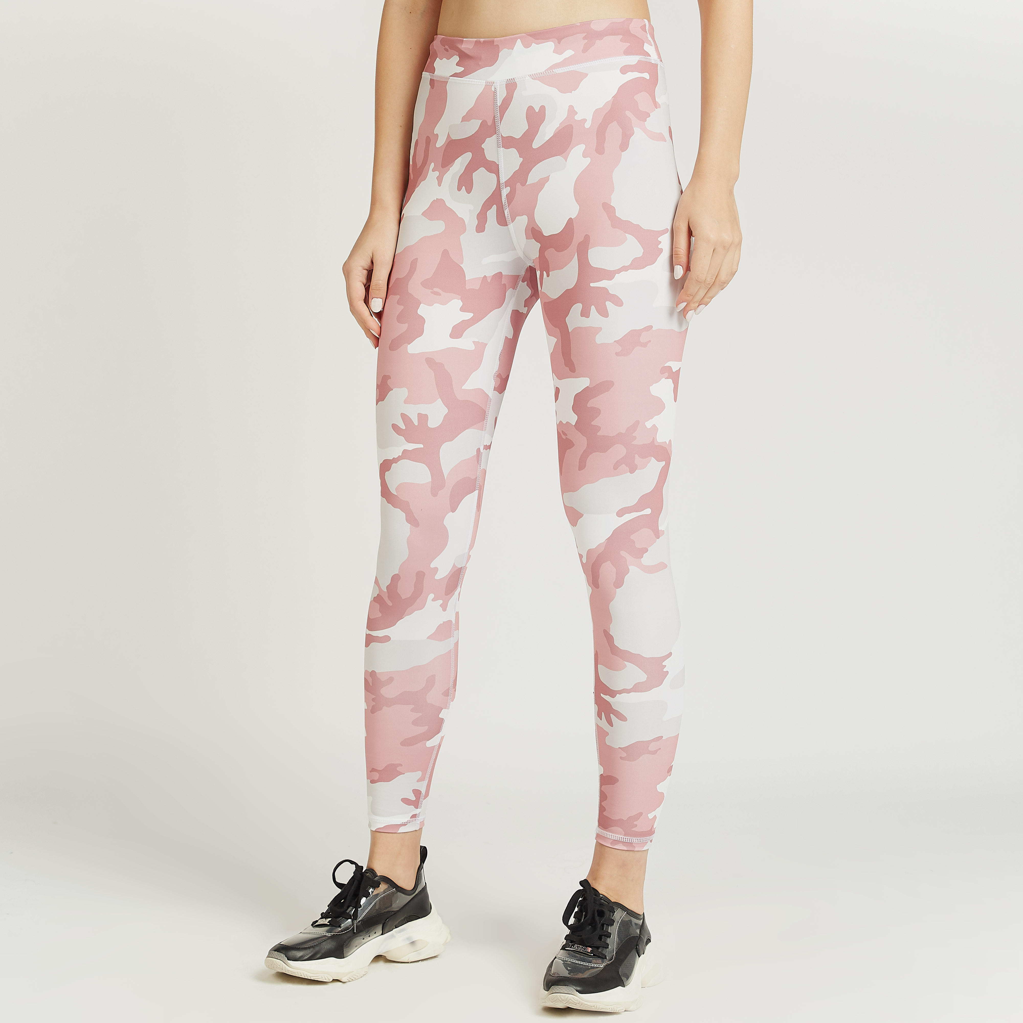 Printed Leggings with Elasticised Waistband-women-clothing-bottoms-leggings-image-1