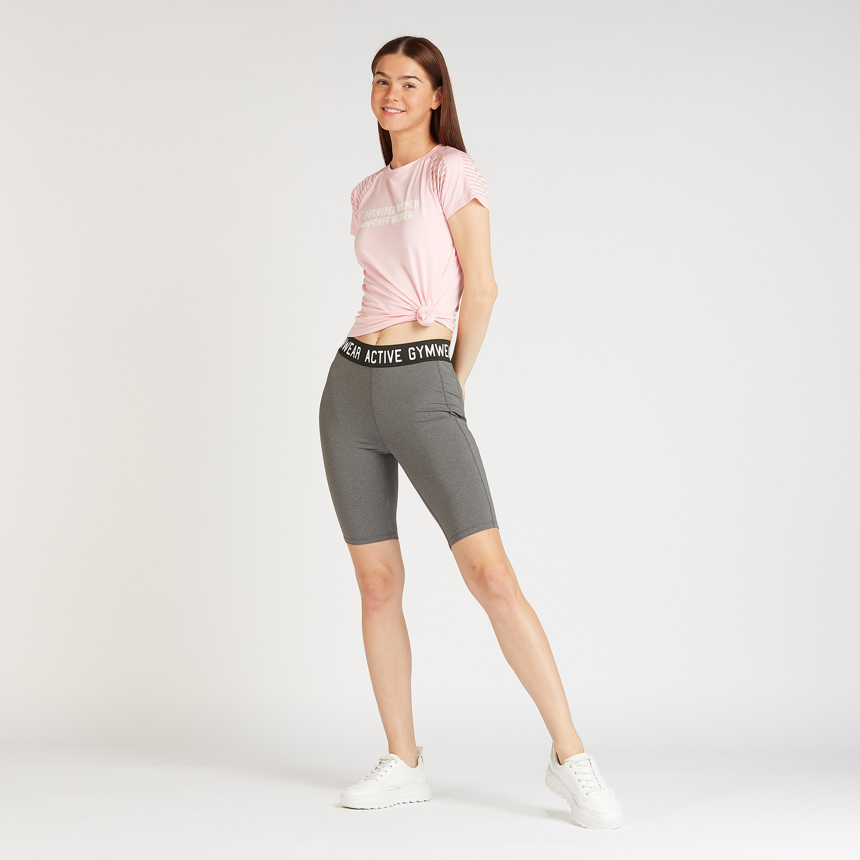 Printed T-shirt with Crew Neck and Raglan Sleeves-women-clothing-sportswearandactivewear-tshirtsandvests-image-2