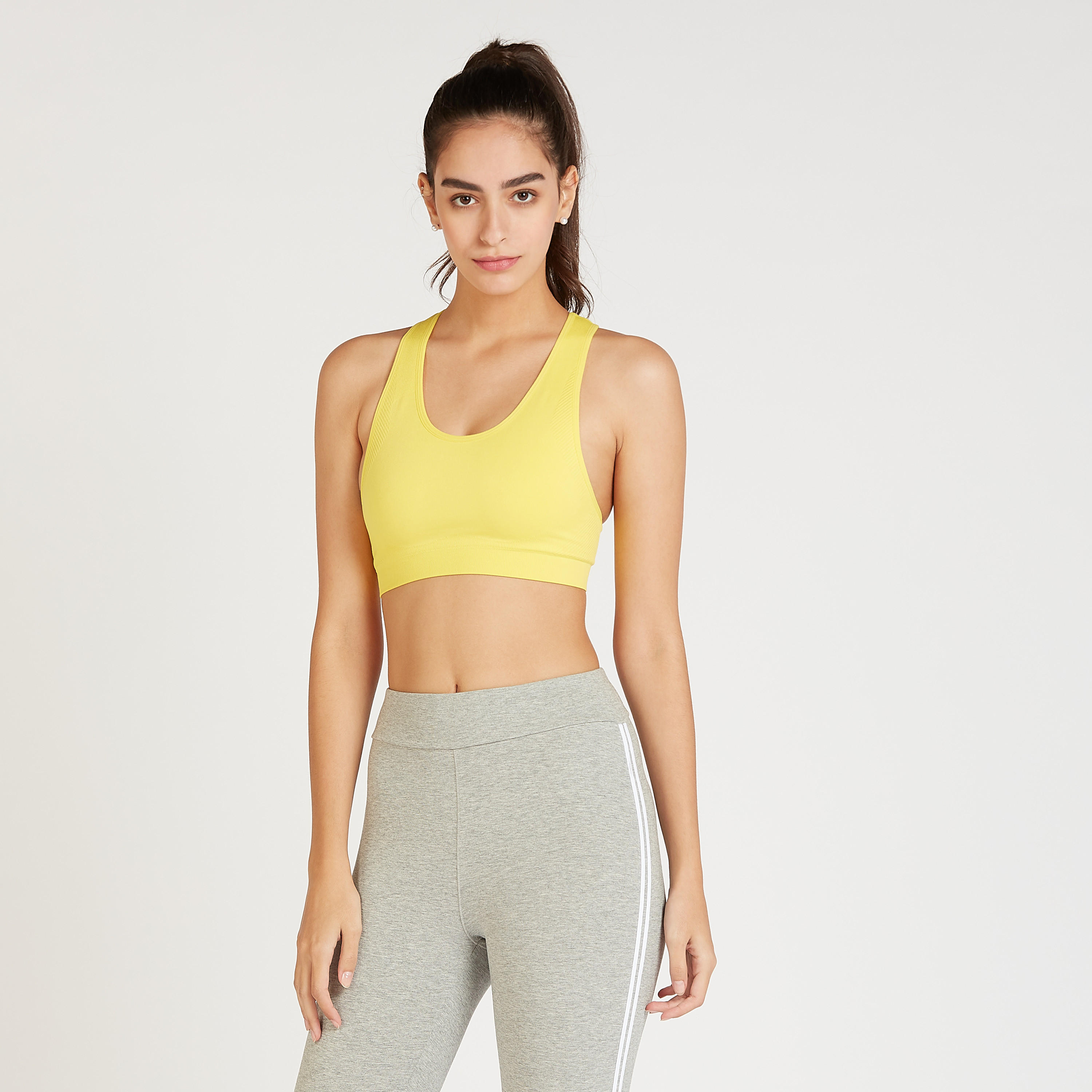 Textured Sports Bra with Racerback-sports-women-clothing-sportsbras-image-1