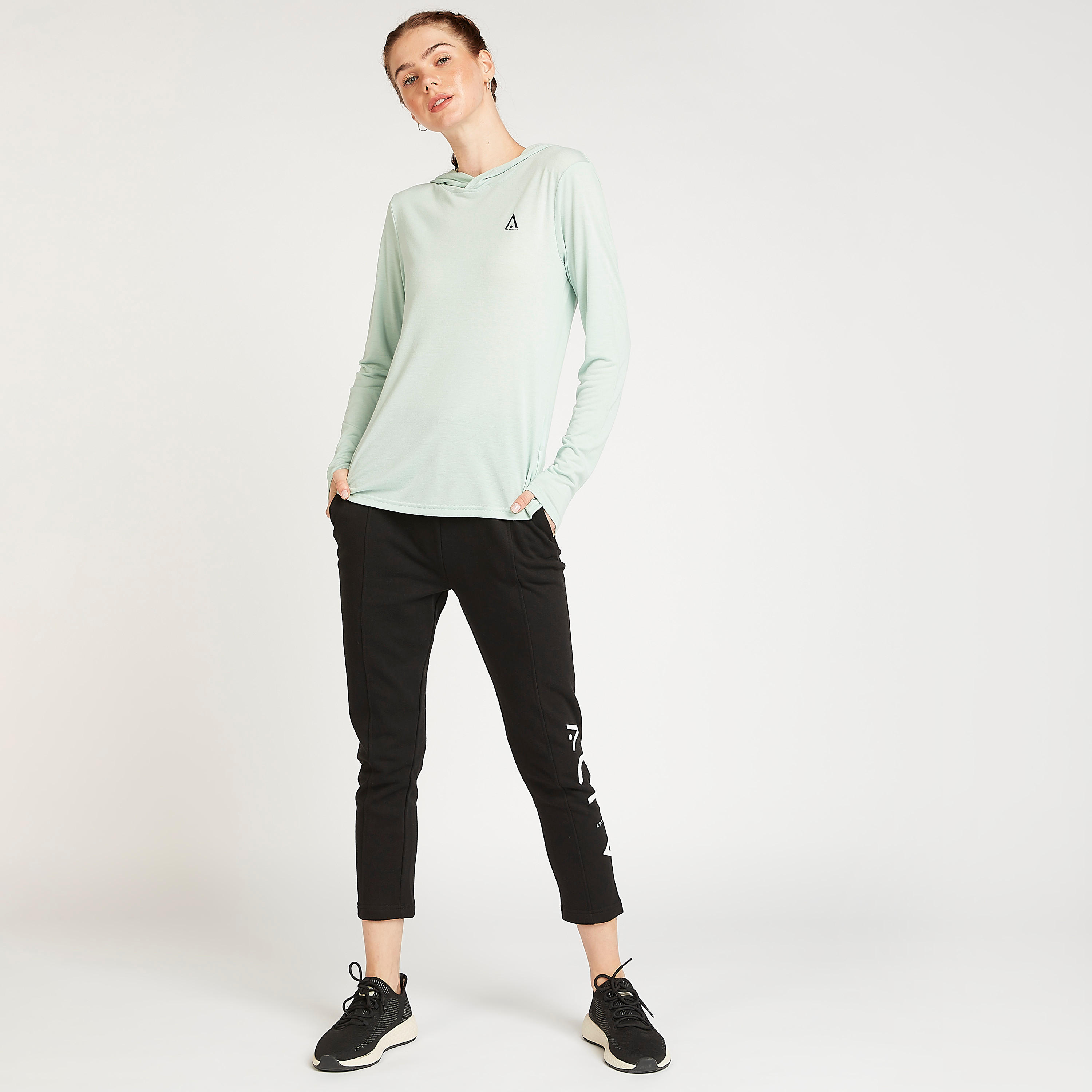 Sustainable Solid Hoodie with Long Sleeves-women-clothing-sportswearandactivewear-hoodiesandsweatshirts-image-2