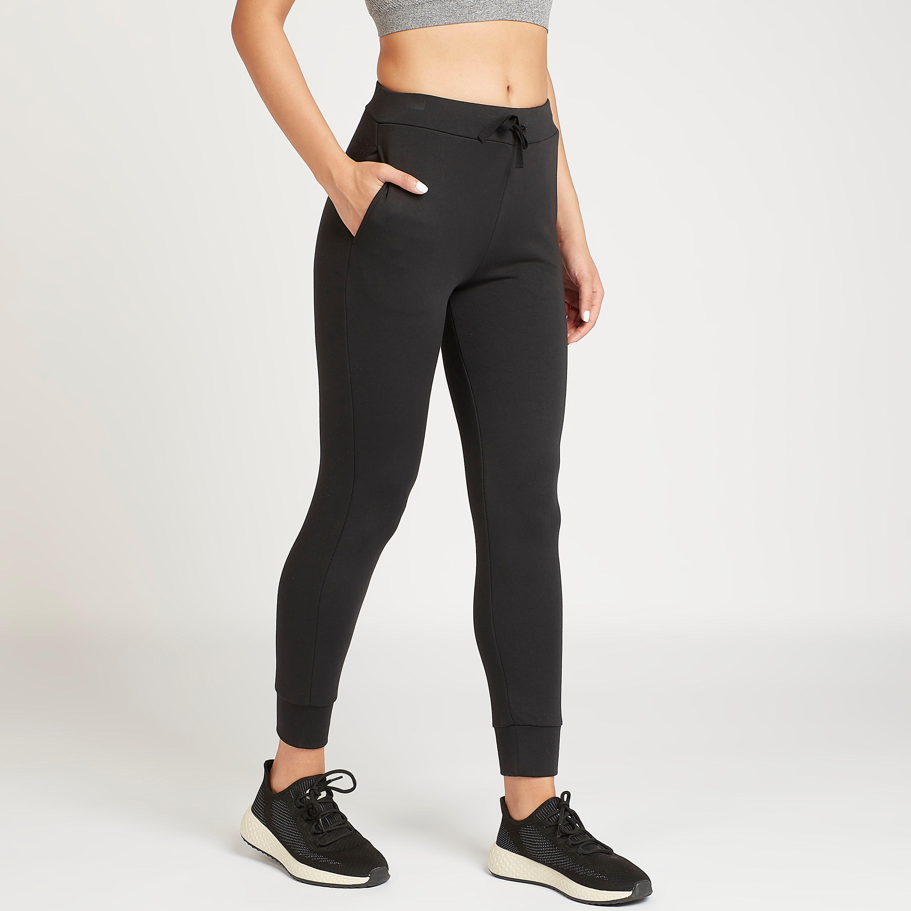 بنطلون رياضي مستدام سادة بجيوب-women-clothing-sportswearandactivewear-bottoms-image-5