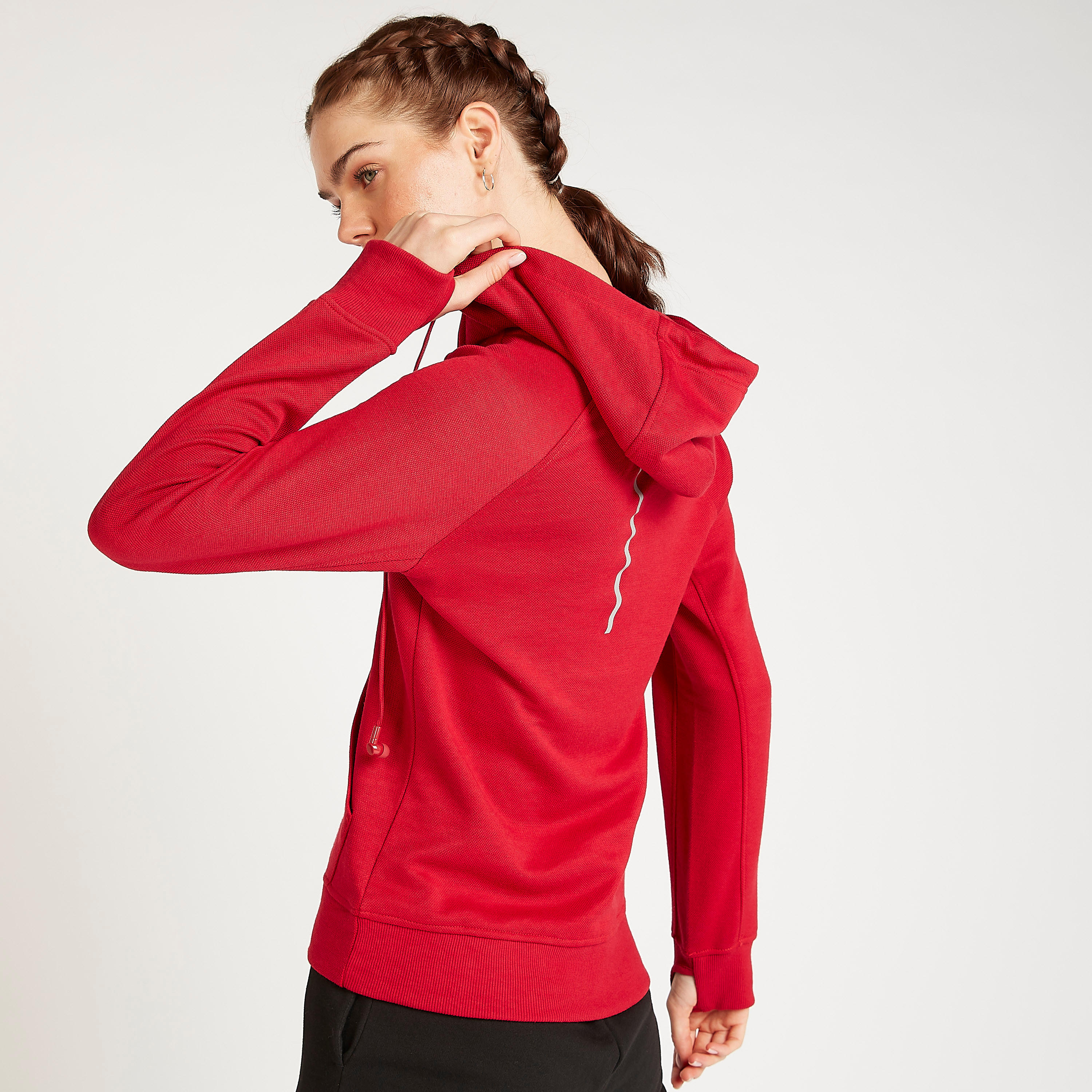 هودي سادة بأكمام طويلة وسحاب إغلاق-women-clothing-sportswearandactivewear-hoodiesandsweatshirts-image-4