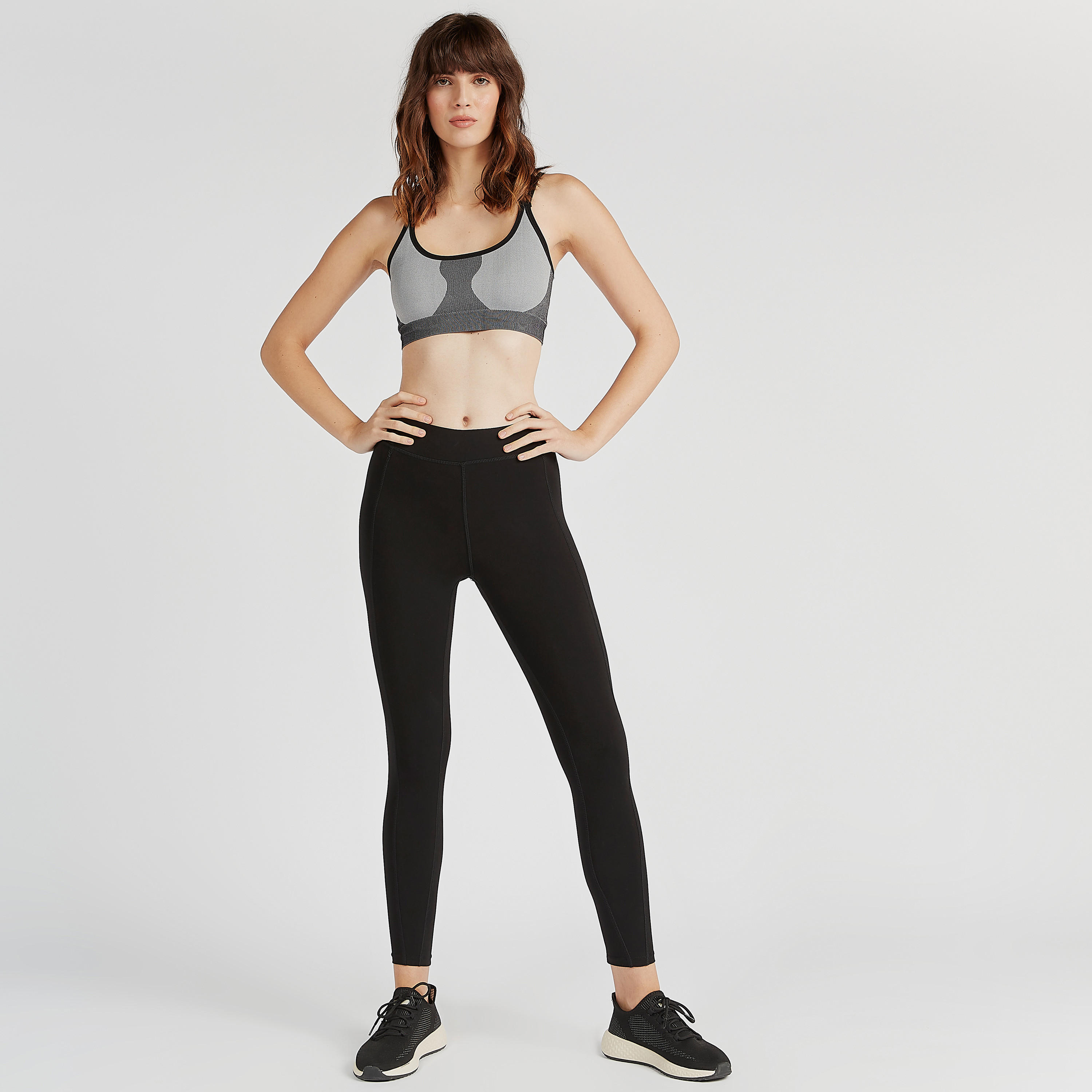 بنطلون ليقنز مستدام مخطّط بخصر مطّاطي-women-clothing-bottoms-leggings-image-1