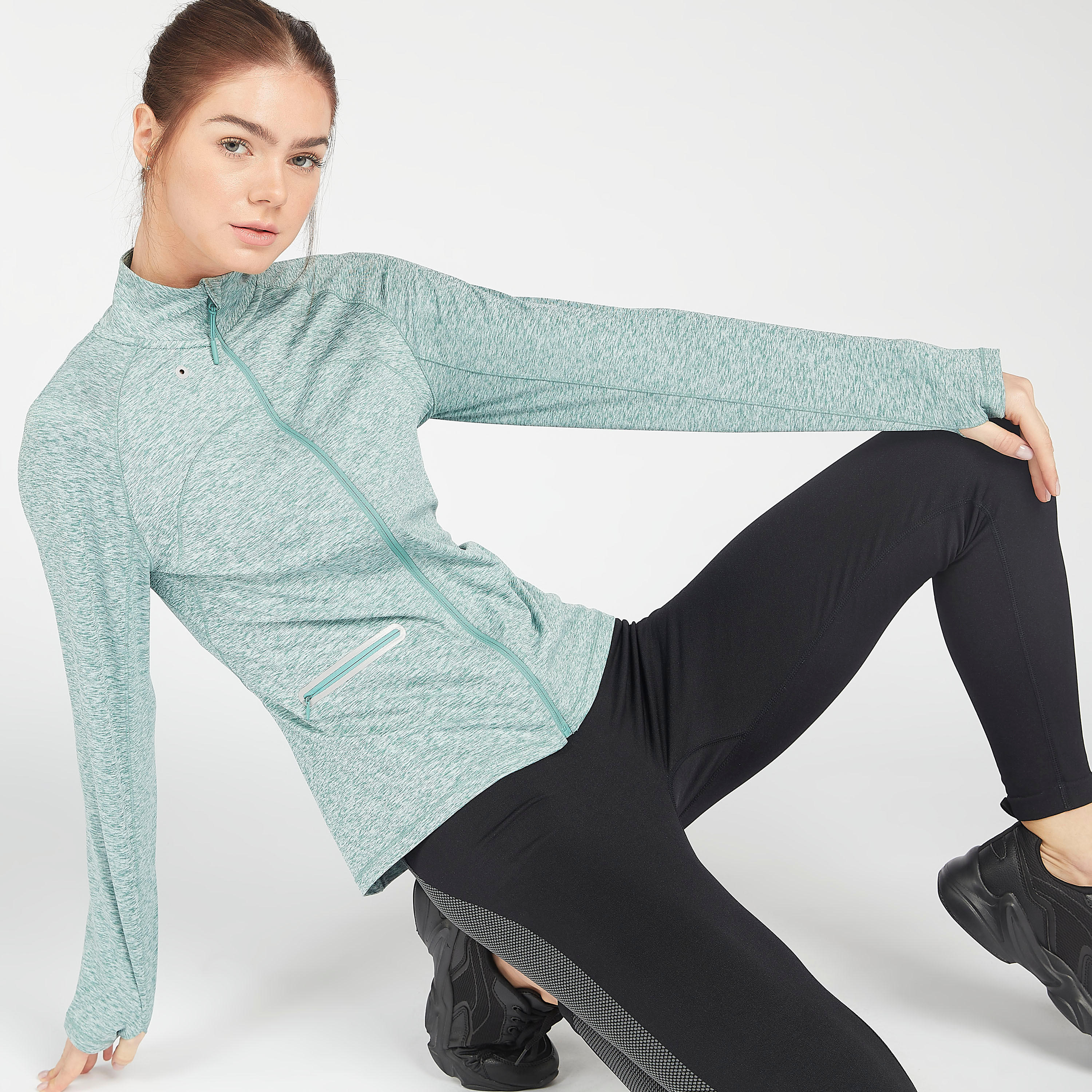 Sustainable Solid Jacket with Long Sleeves and Zipped Pockets-women-winterwear-coatsandjackets-jackets-image-7