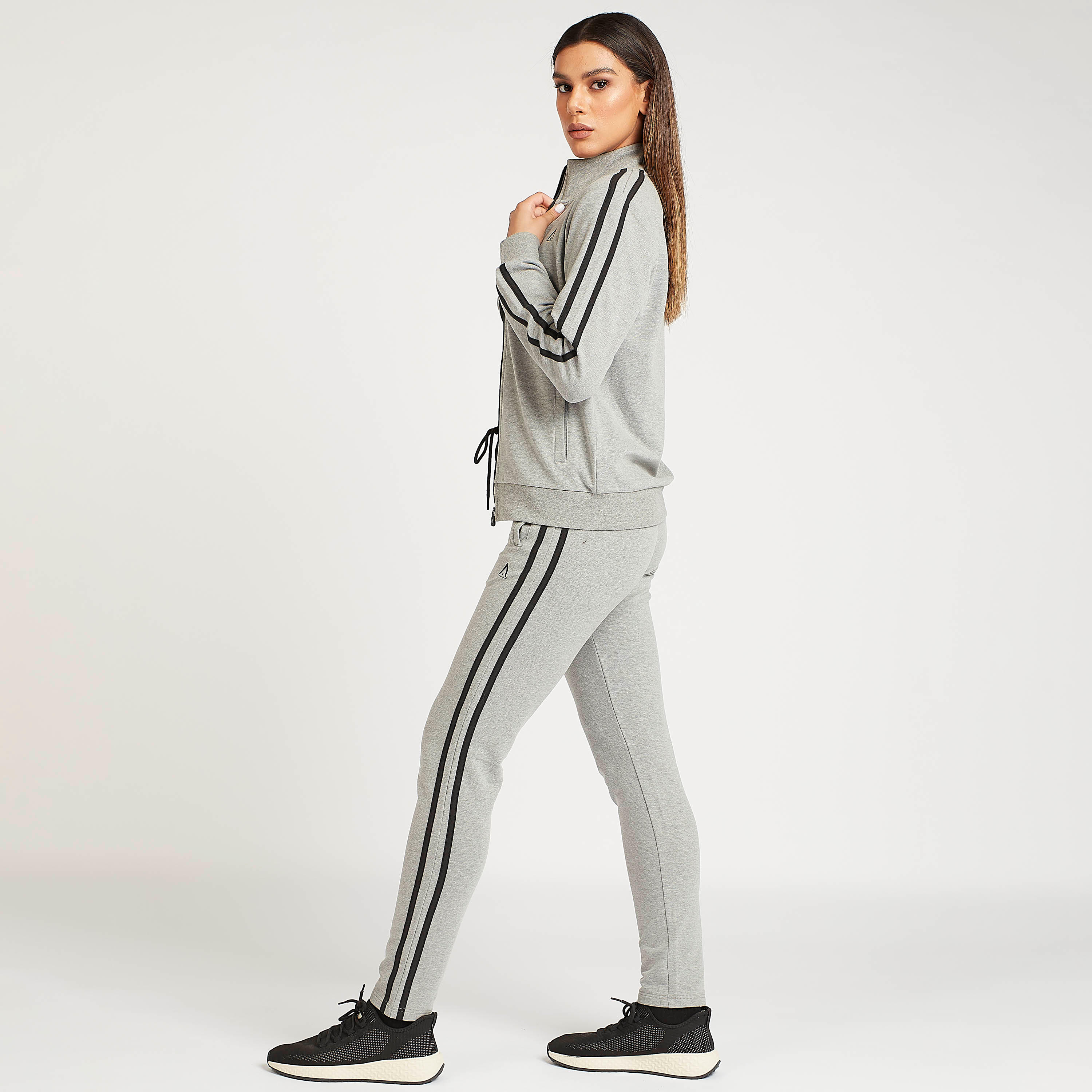 Solid Track Pants with Tape Detail-women-clothing-sportswearandactivewear-bottoms-image-2