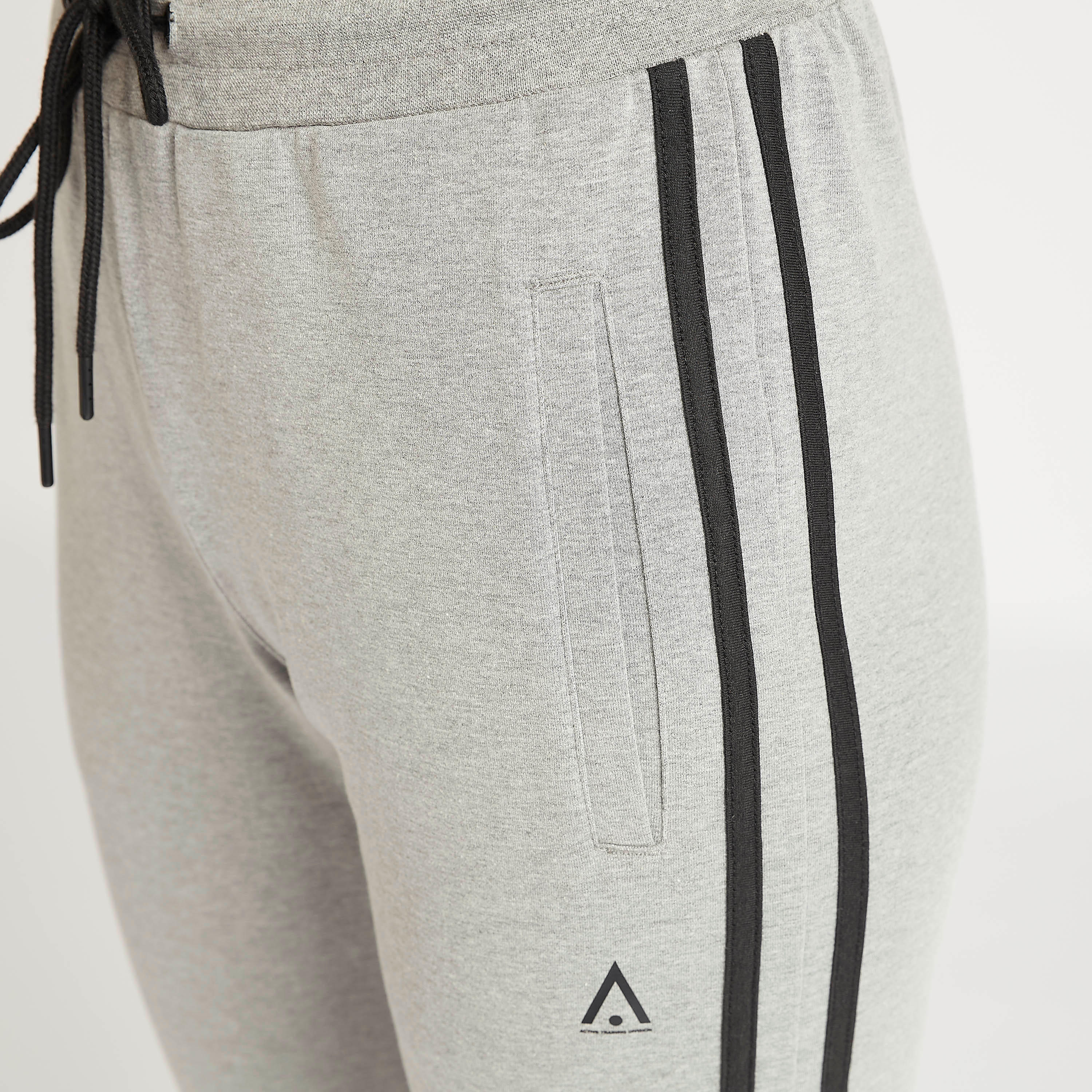 Solid Track Pants with Tape Detail-women-clothing-sportswearandactivewear-bottoms-image-3