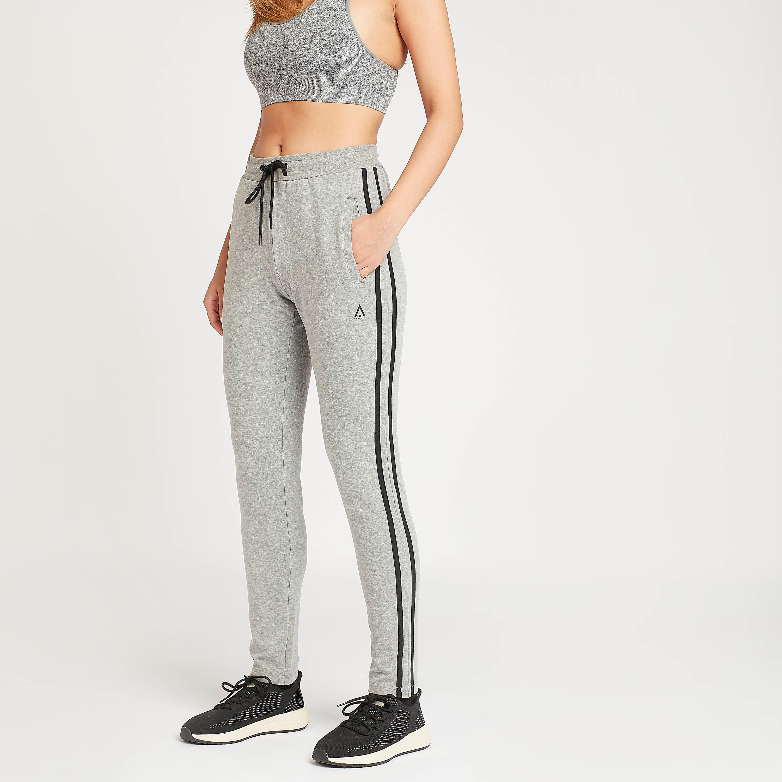 Solid Track Pants with Tape Detail-women-clothing-sportswearandactivewear-bottoms-image-5