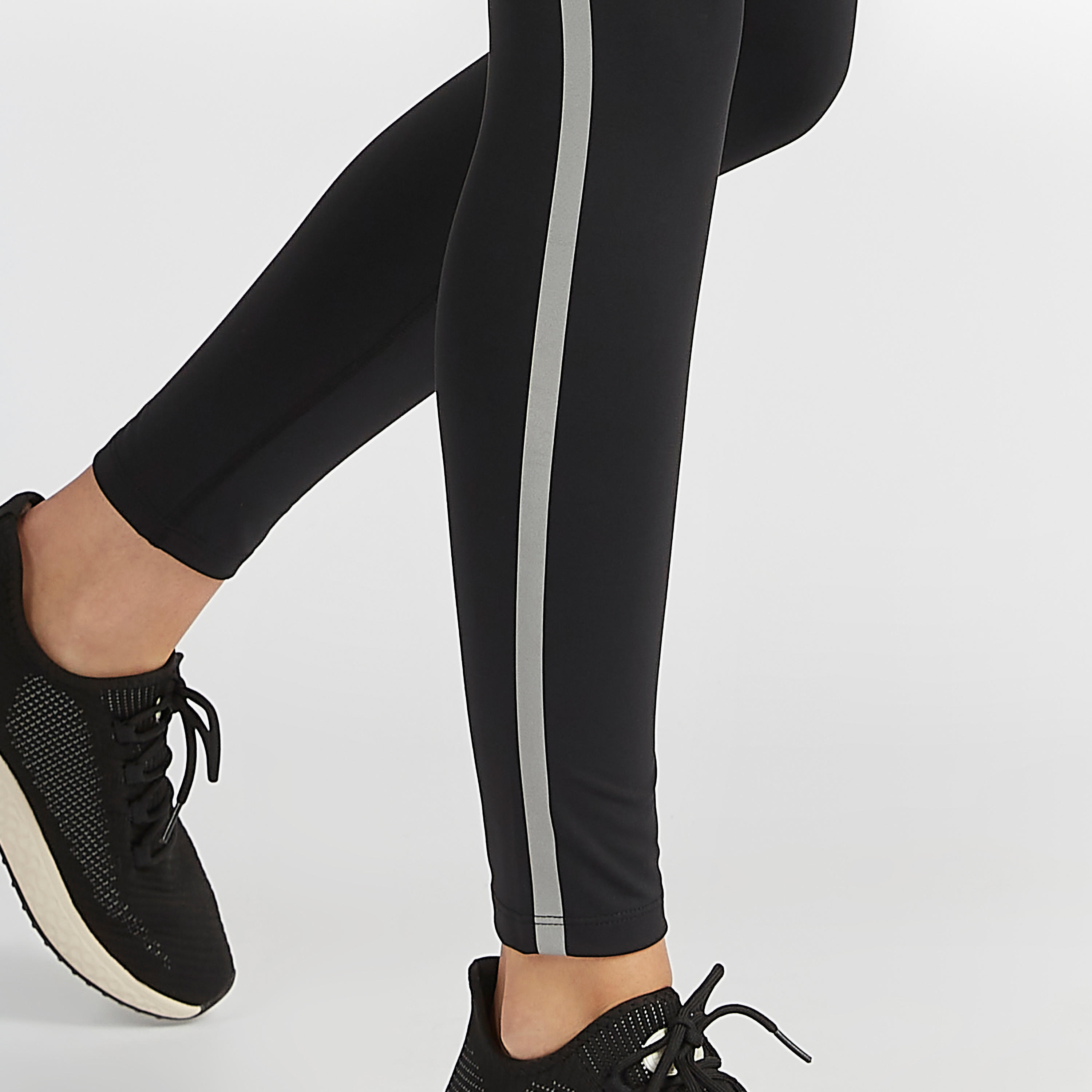 Solid Leggings with Tape Detail and Elasticated Waistband-women-clothing-bottoms-leggings-image-5