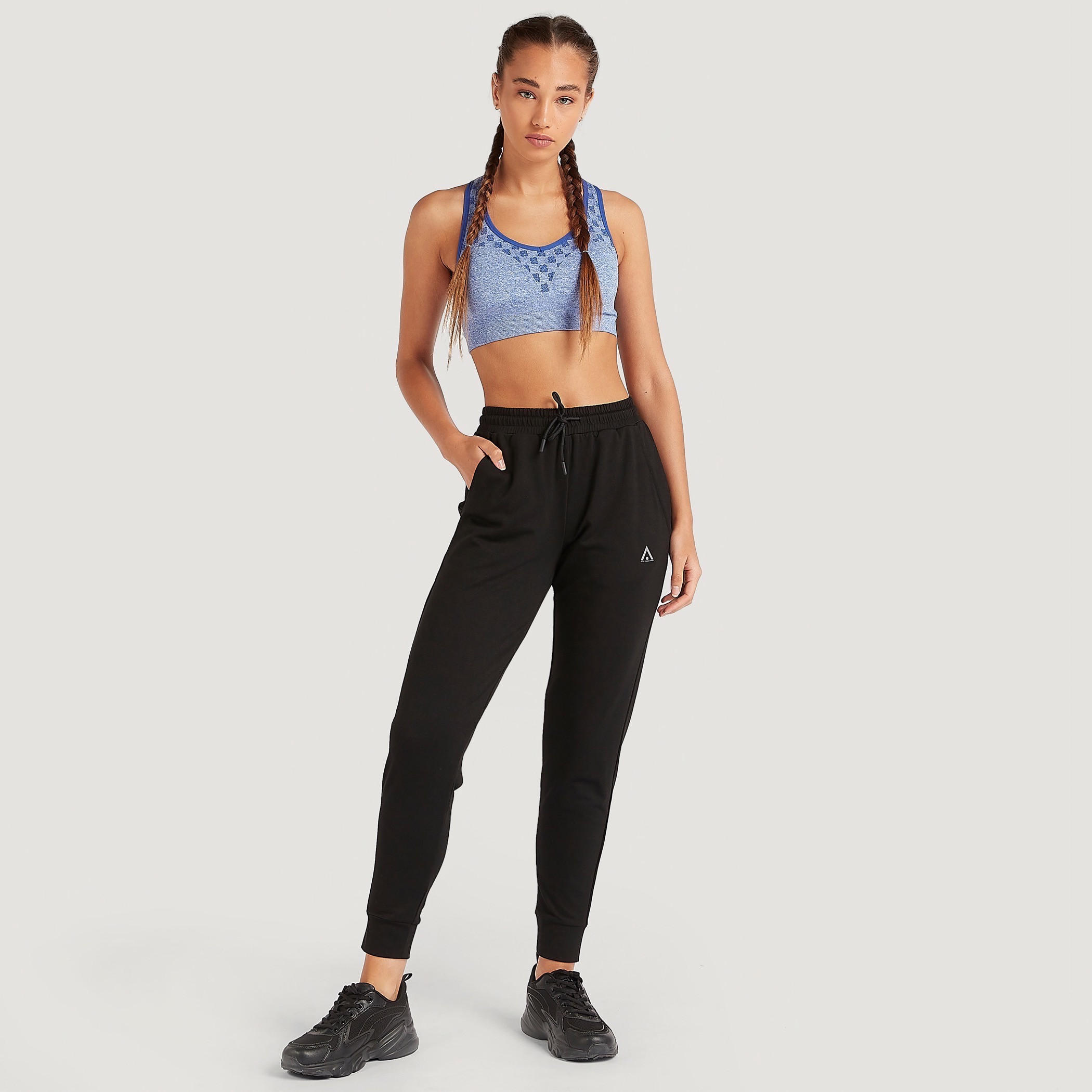 Printed Seamless Sports Bra with Racerback-sports-women-clothing-sportsbras-image-2