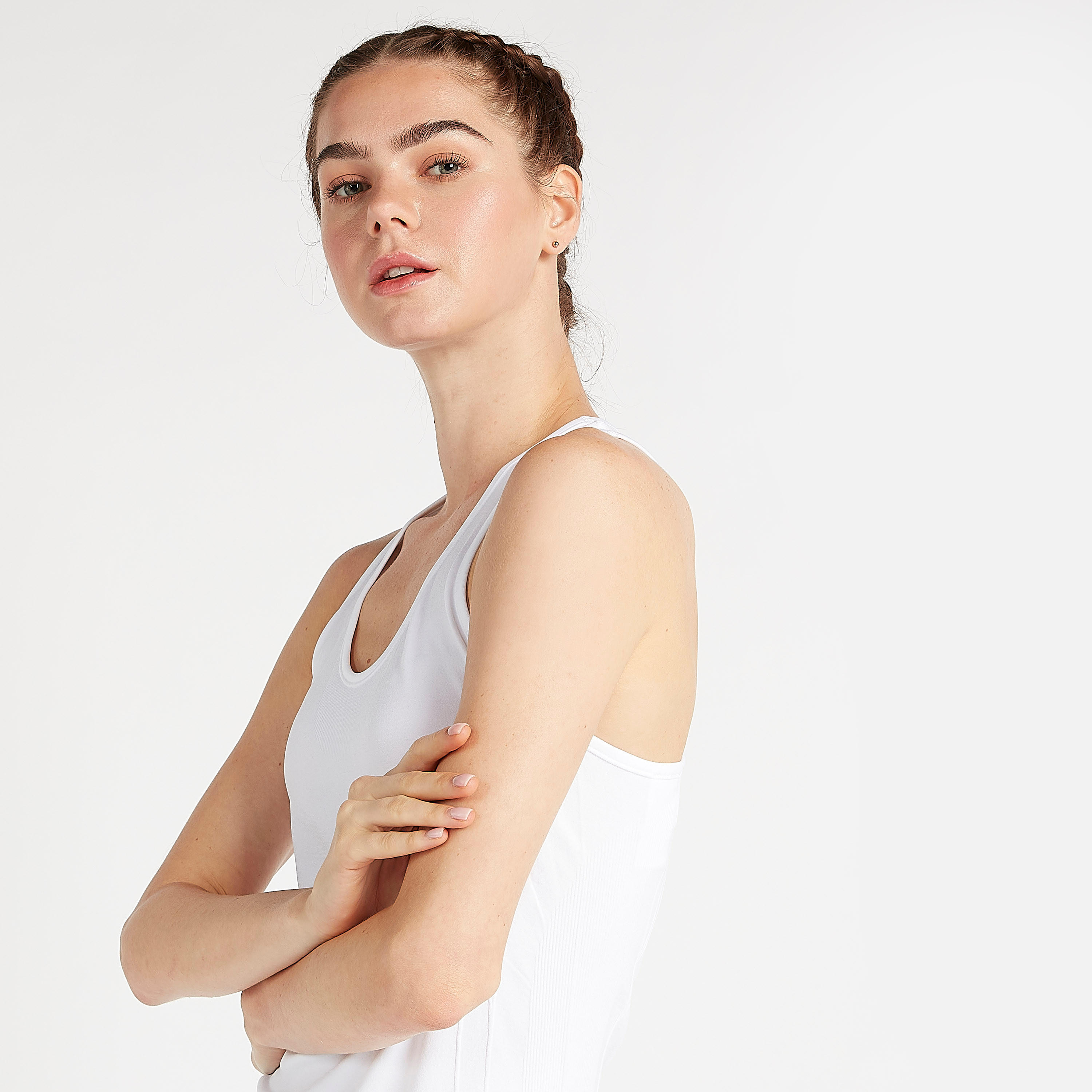Solid Sleeveless Scoop Neck Vest with Racerback-women-clothing-sportswearandactivewear-tshirtsandvests-image-4