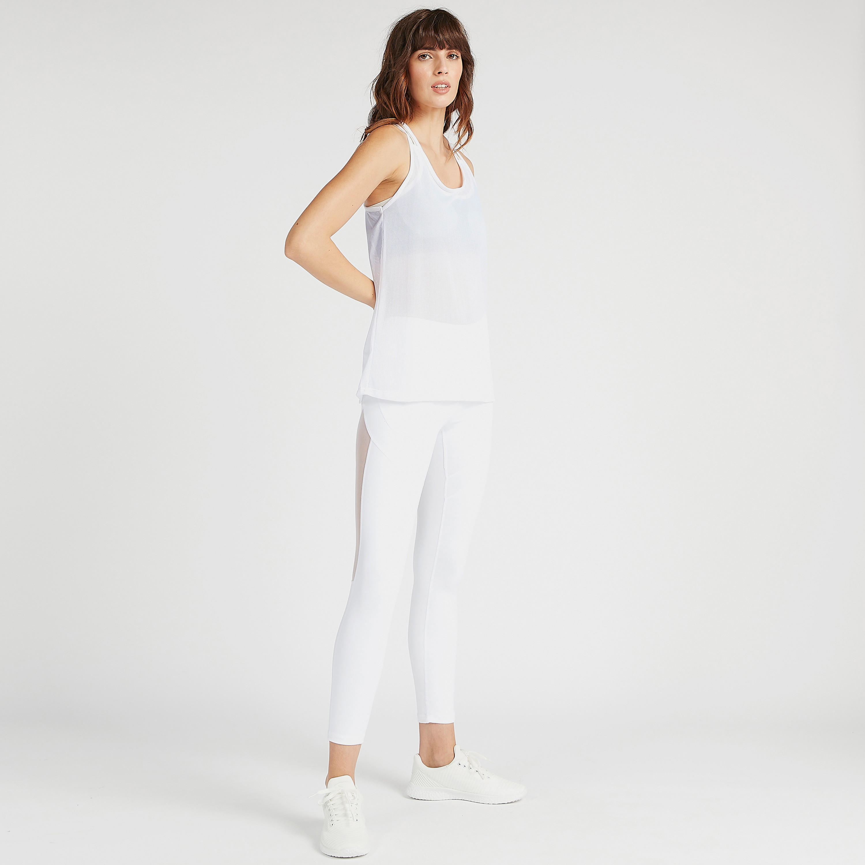 Solid Sleeveless Mesh Vest with Racerback and Scoop Neck-women-clothing-sportswearandactivewear-tshirtsandvests-image-2