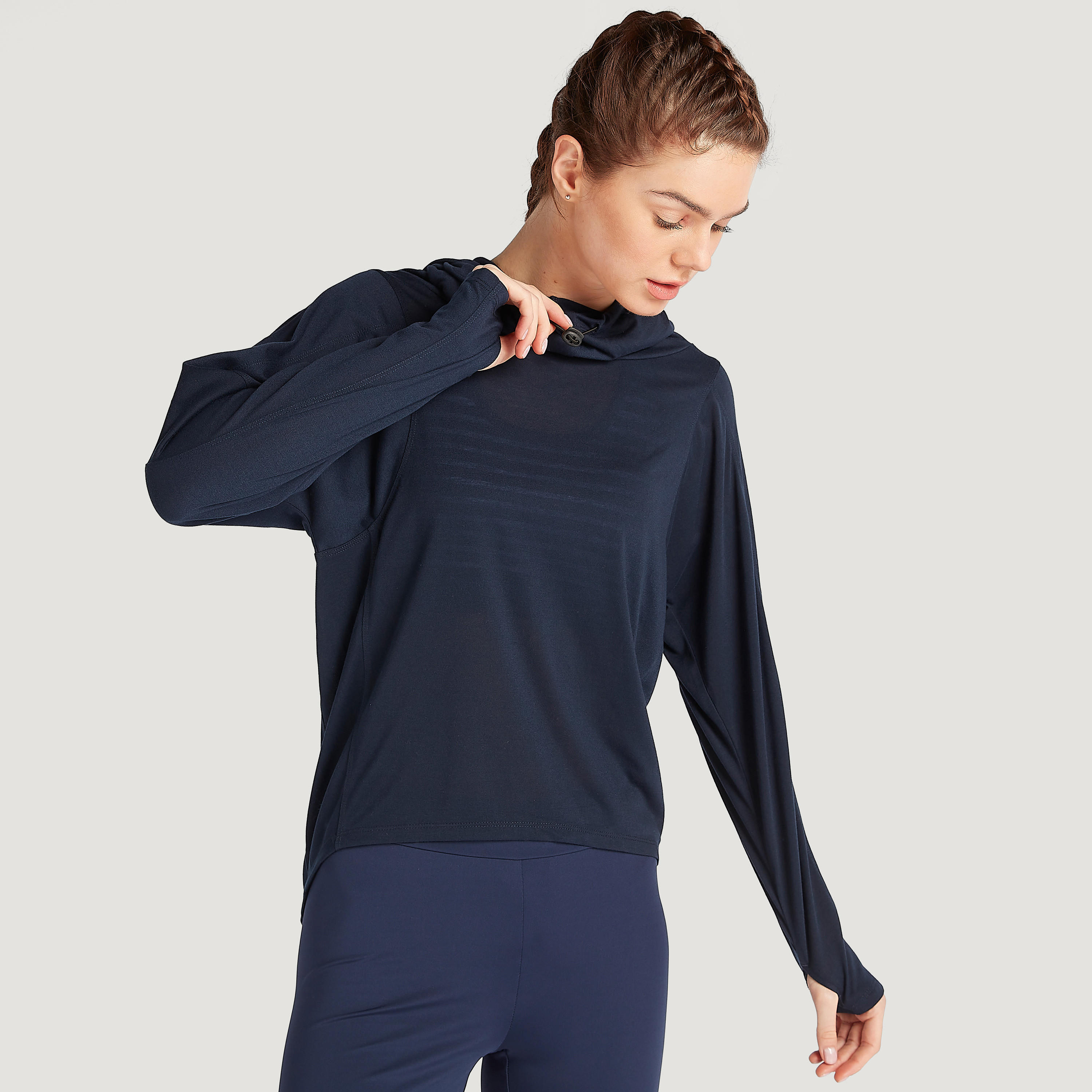 Printed Hoodie with Long Sleeves-women-clothing-sportswearandactivewear-tshirtsandvests-image-4