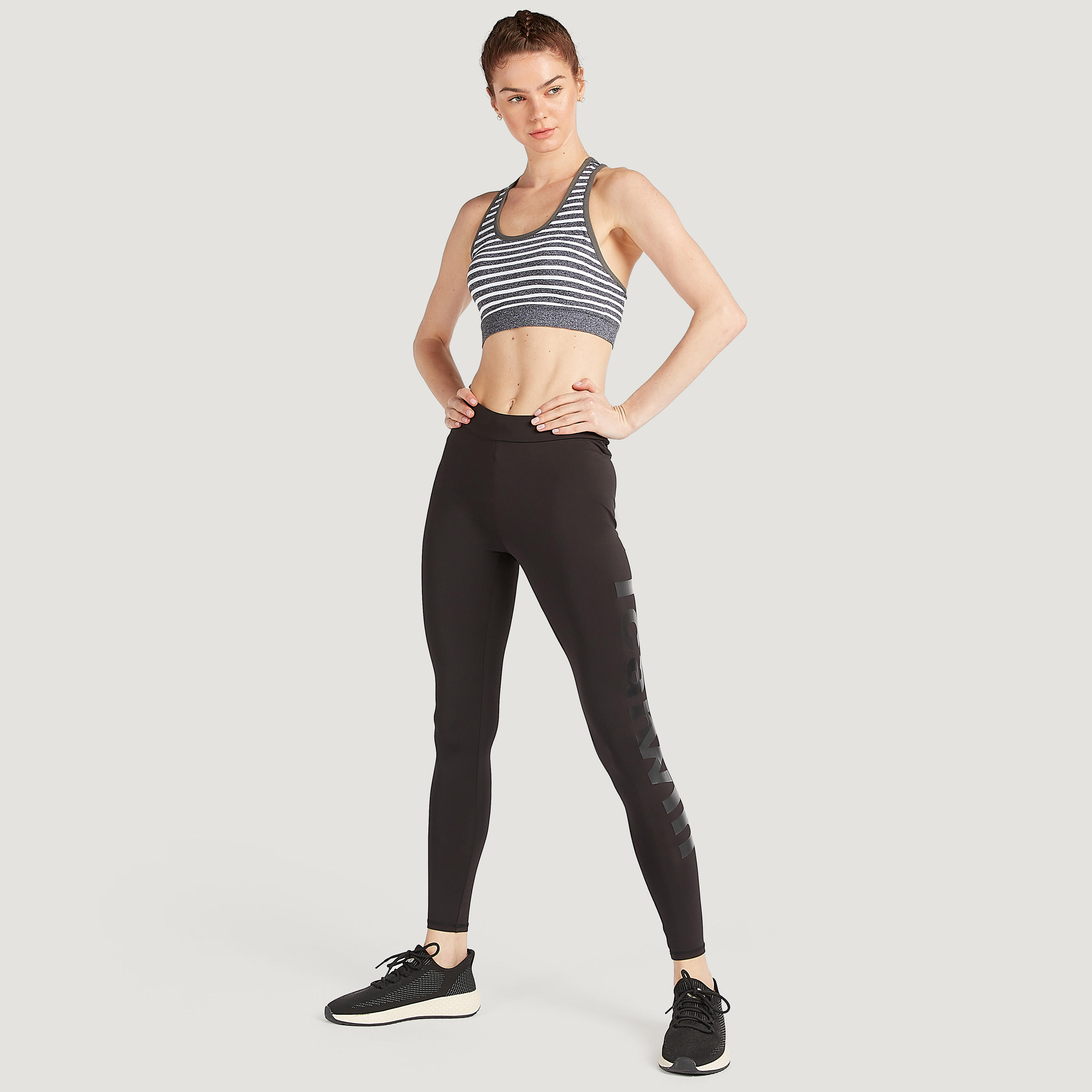 Striped Sports Bra with Racerback and Cutout Detail-sports-women-clothing-sportsbras-image-2